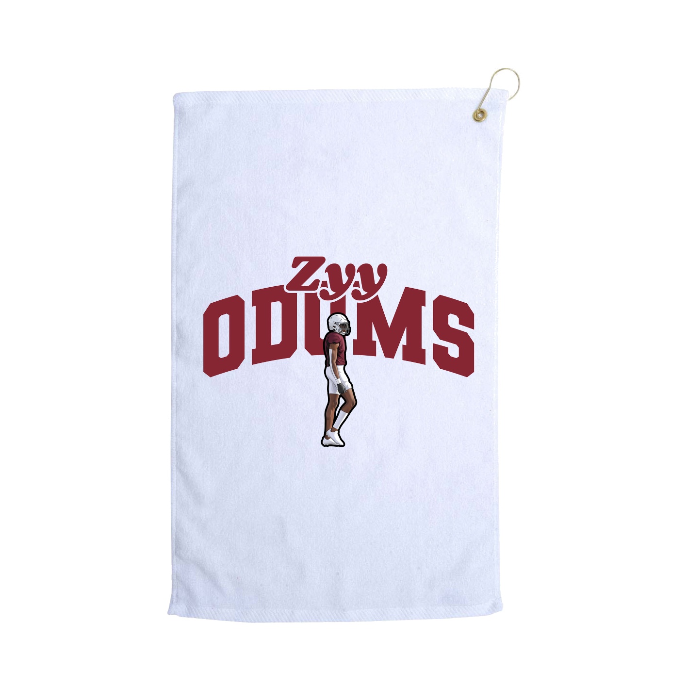 Golf Towel — Signature Arch in White