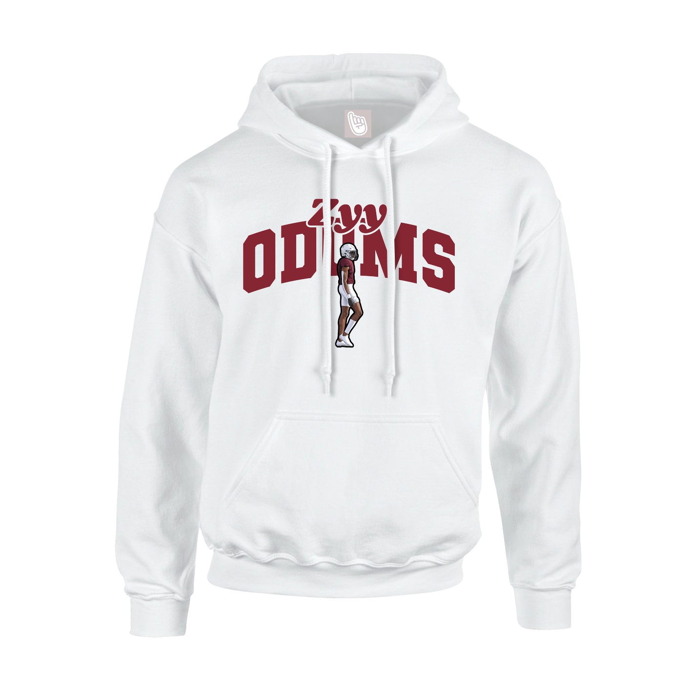 Hoodie — Signature Arch in White