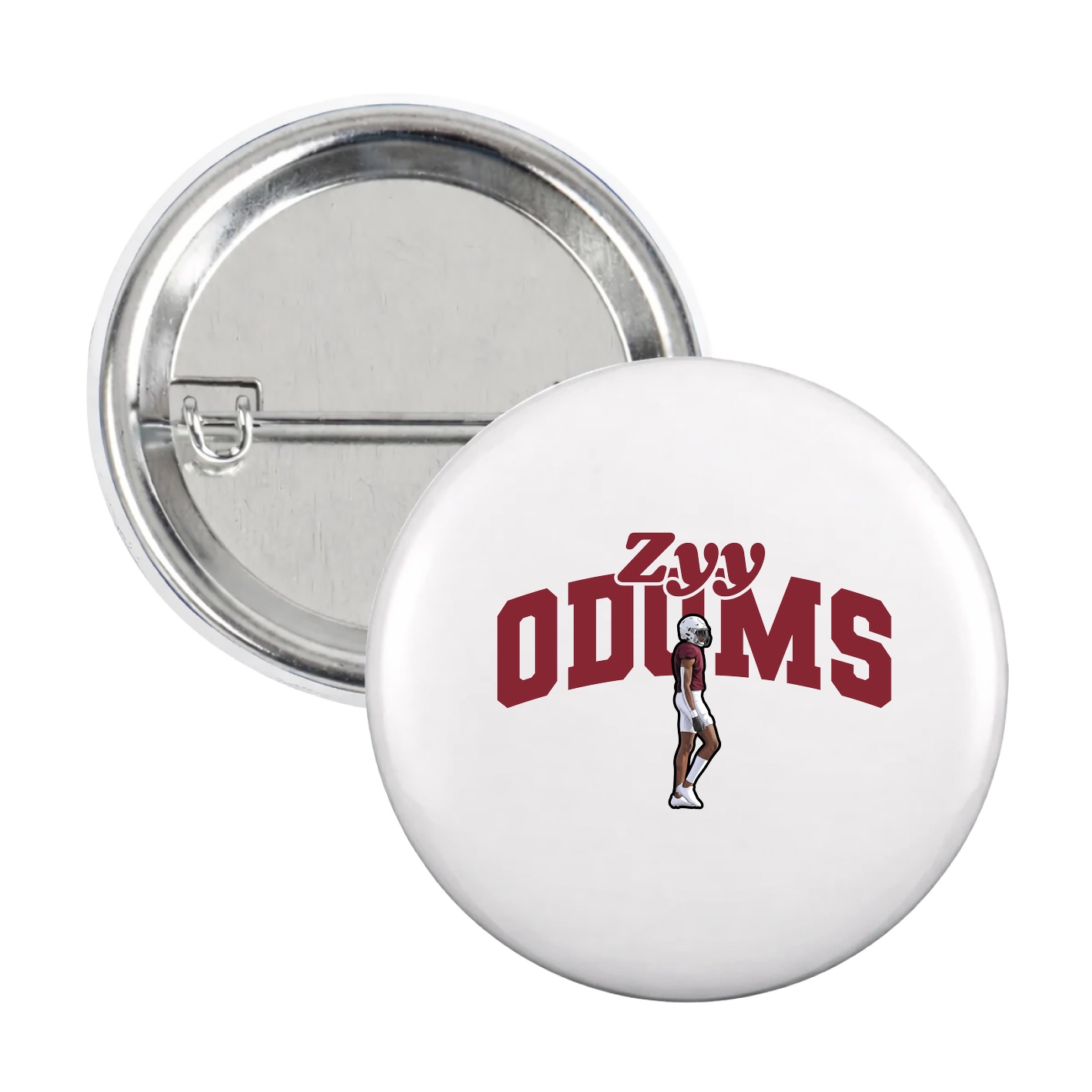 Game Day Button — Signature Arch in White