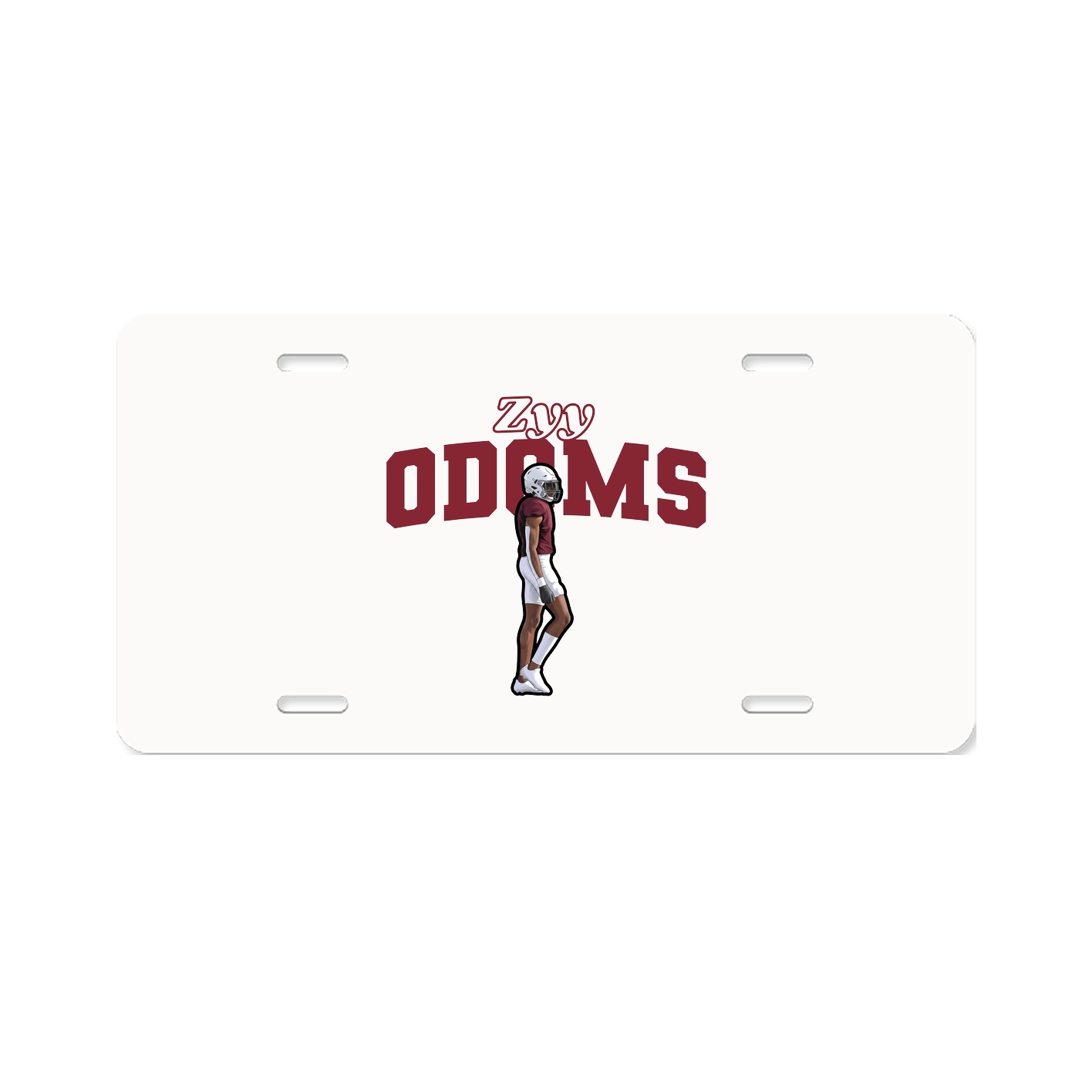 License Plate — Name Arch in Classic