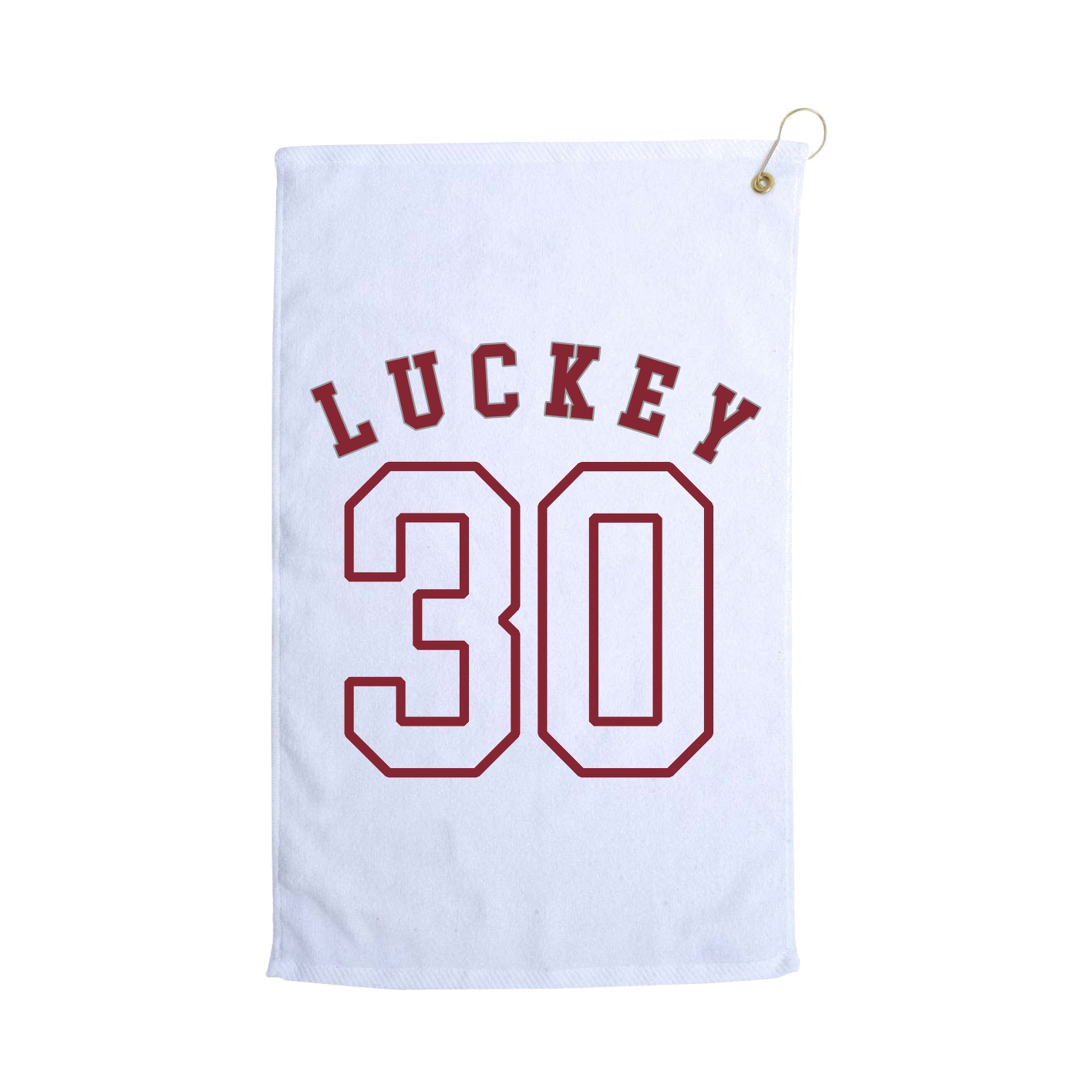 Golf Towel — Shirsey Arch in White