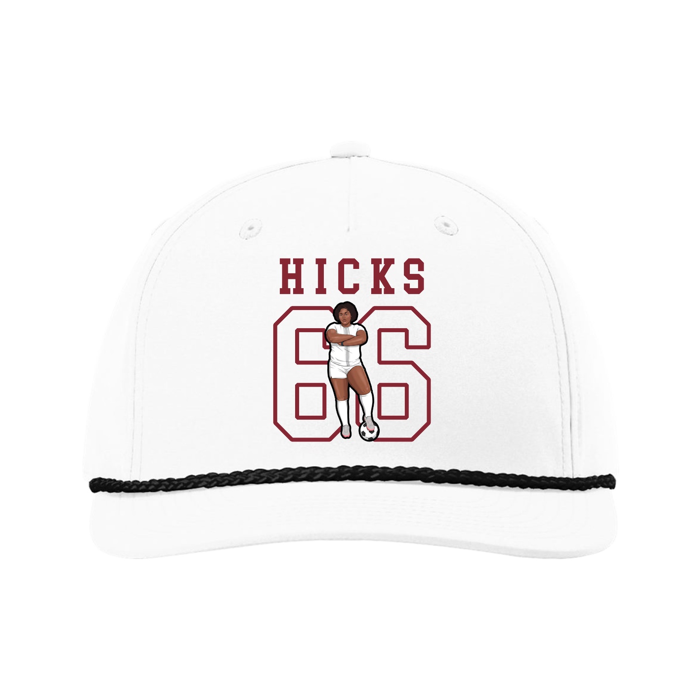 Five-Panel Classic Rope Cap — Shirsey in White