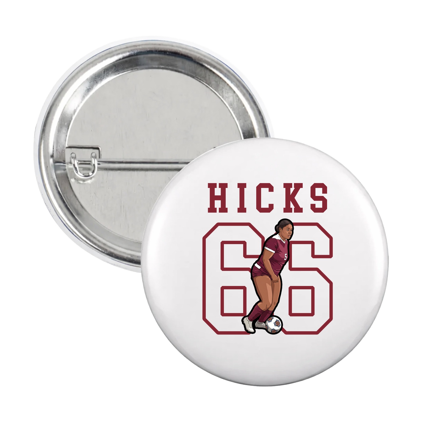 Game Day Button — Shirsey in White