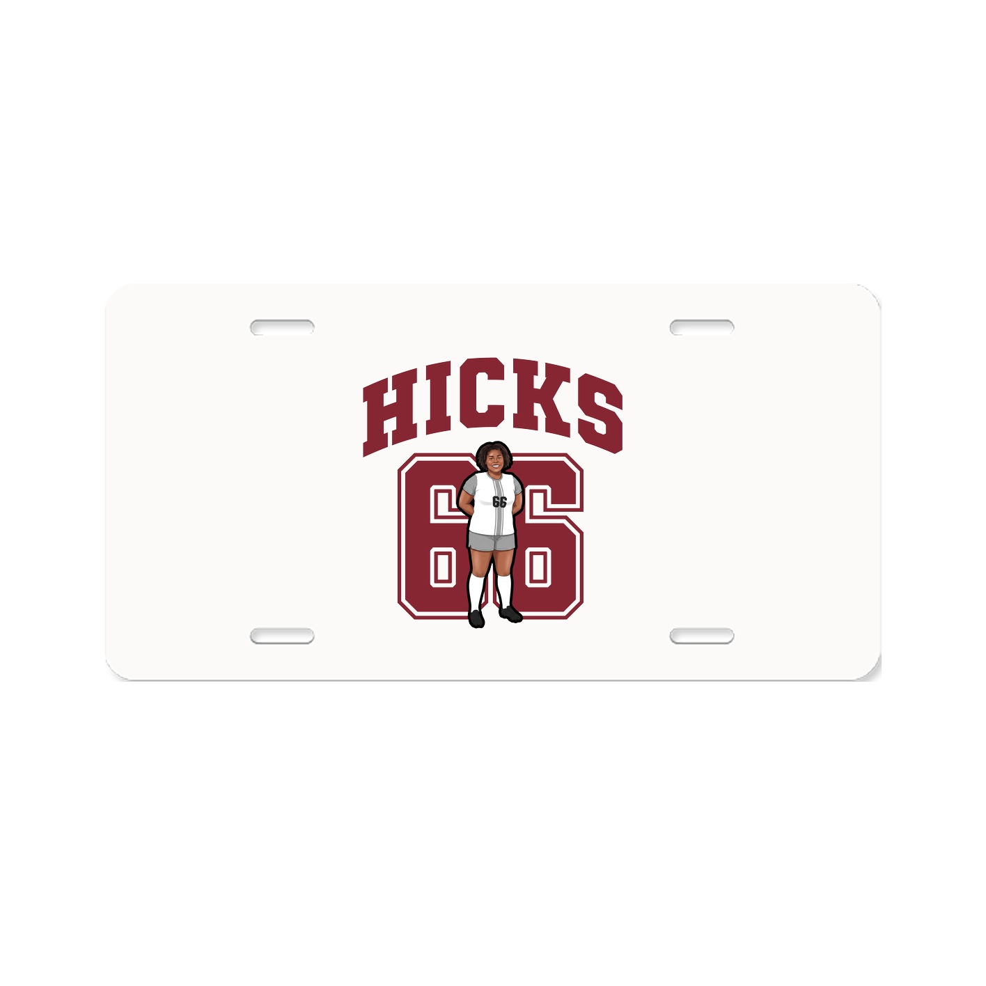 License Plate — Number in Classic