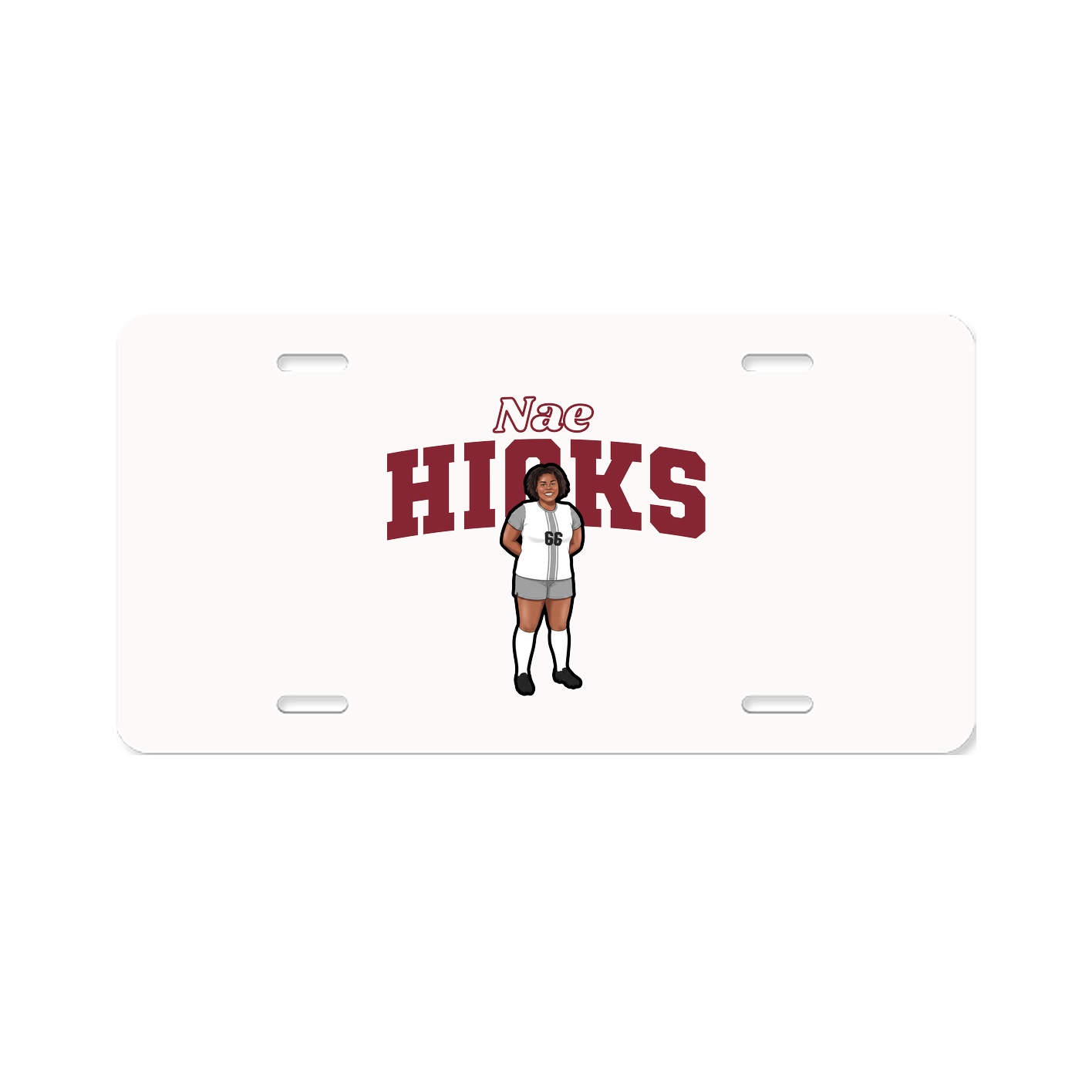 License Plate — Name Arch in Classic