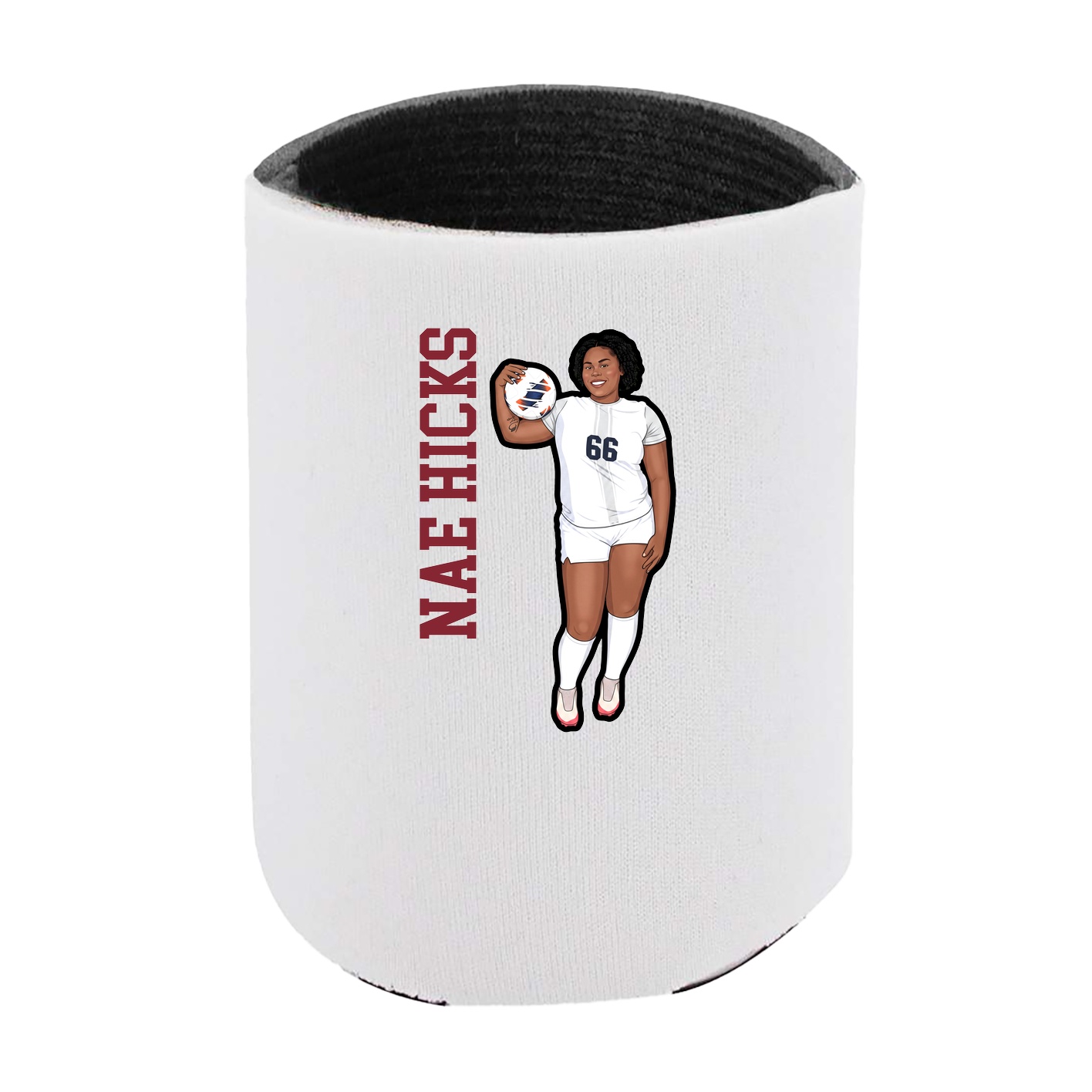Can Holder — Name Vertical in White