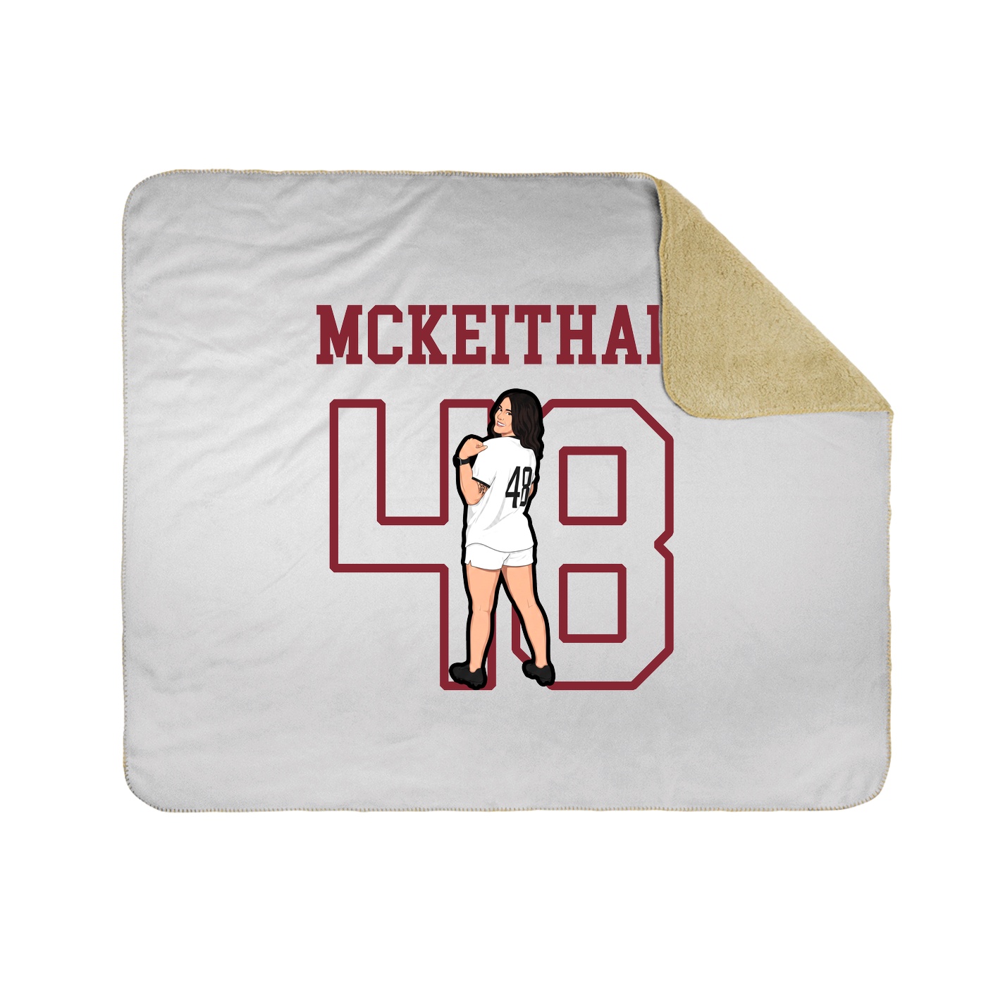 Throw Blanket — Shirsey in White