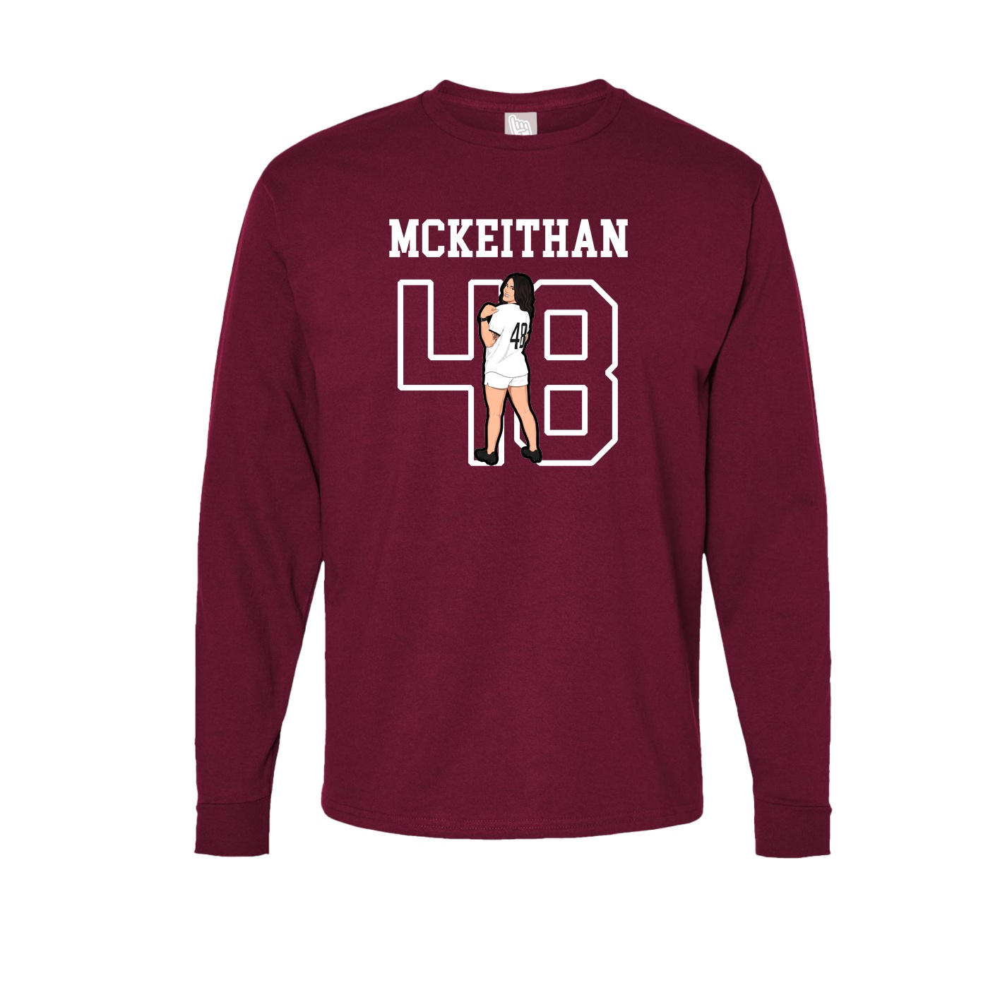 Long Sleeve Tee — Shirsey in Cardinal