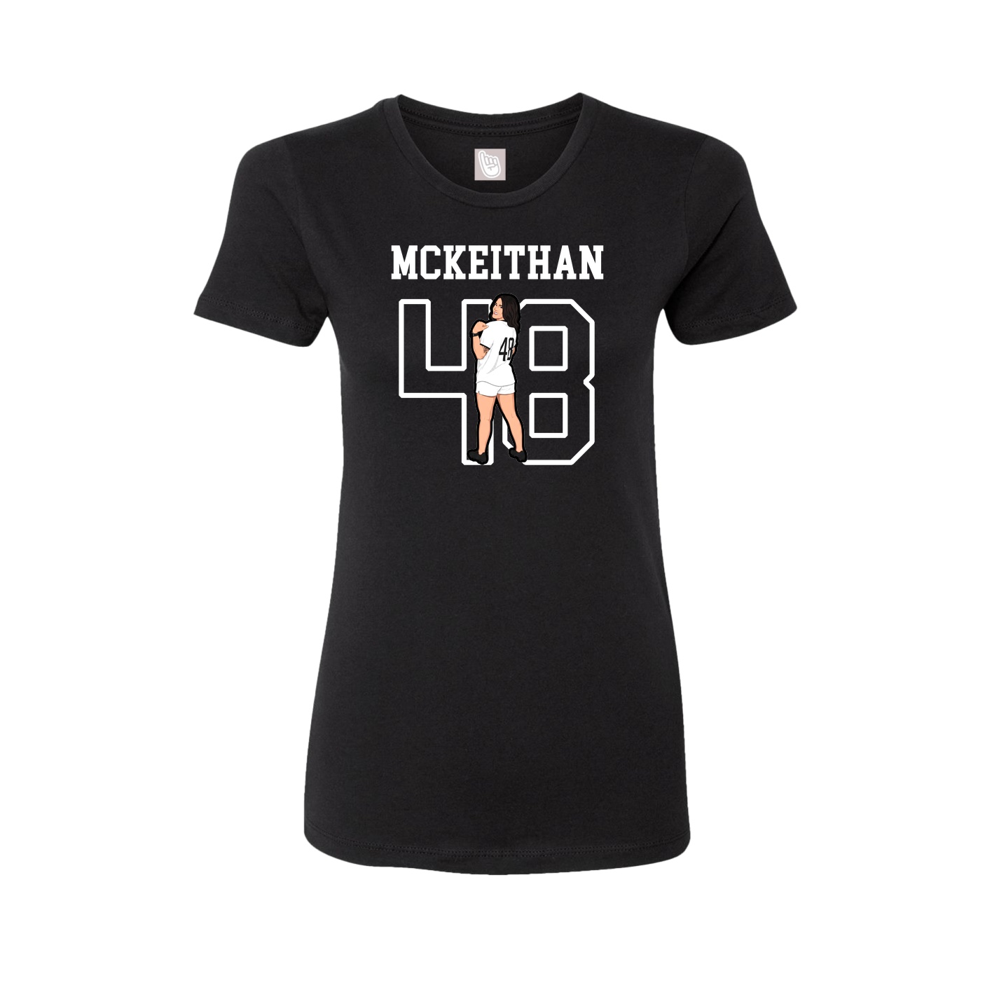 Fitted Women's Tee — Shirsey in Black