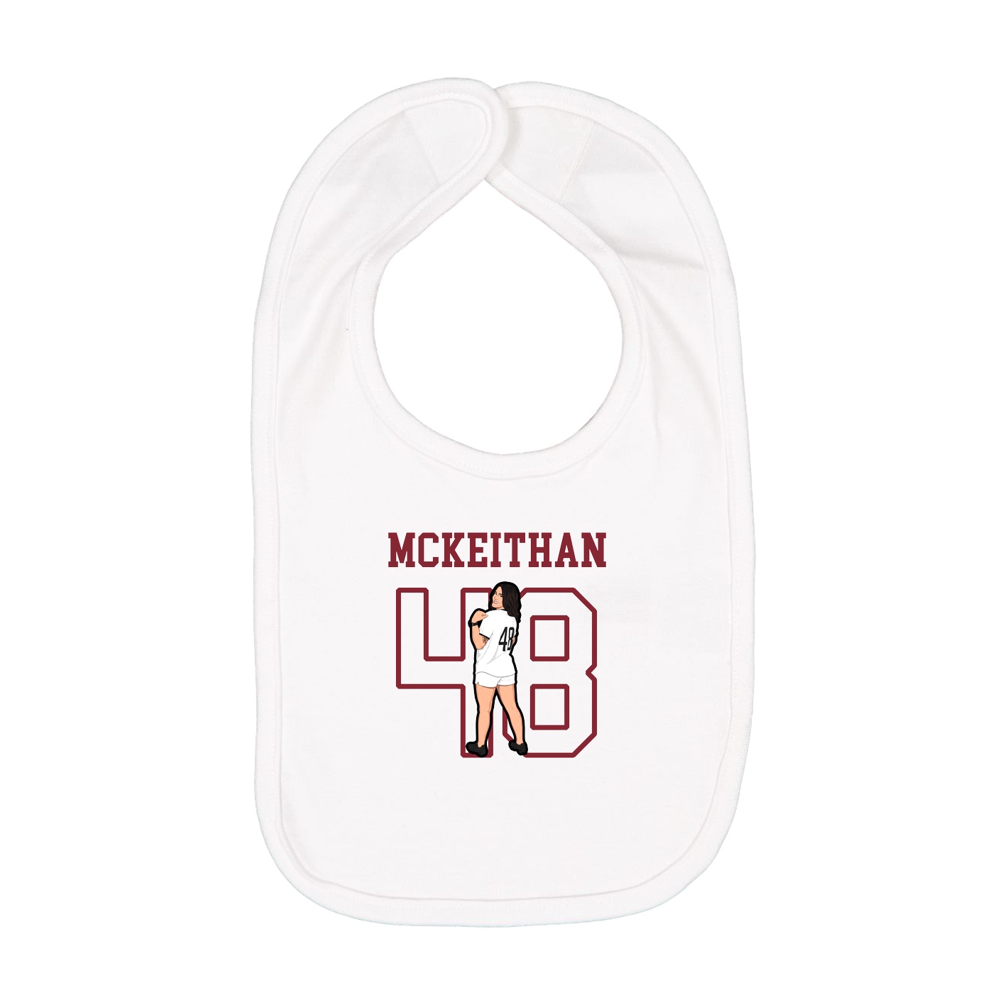 Infant Bib — Shirsey in White