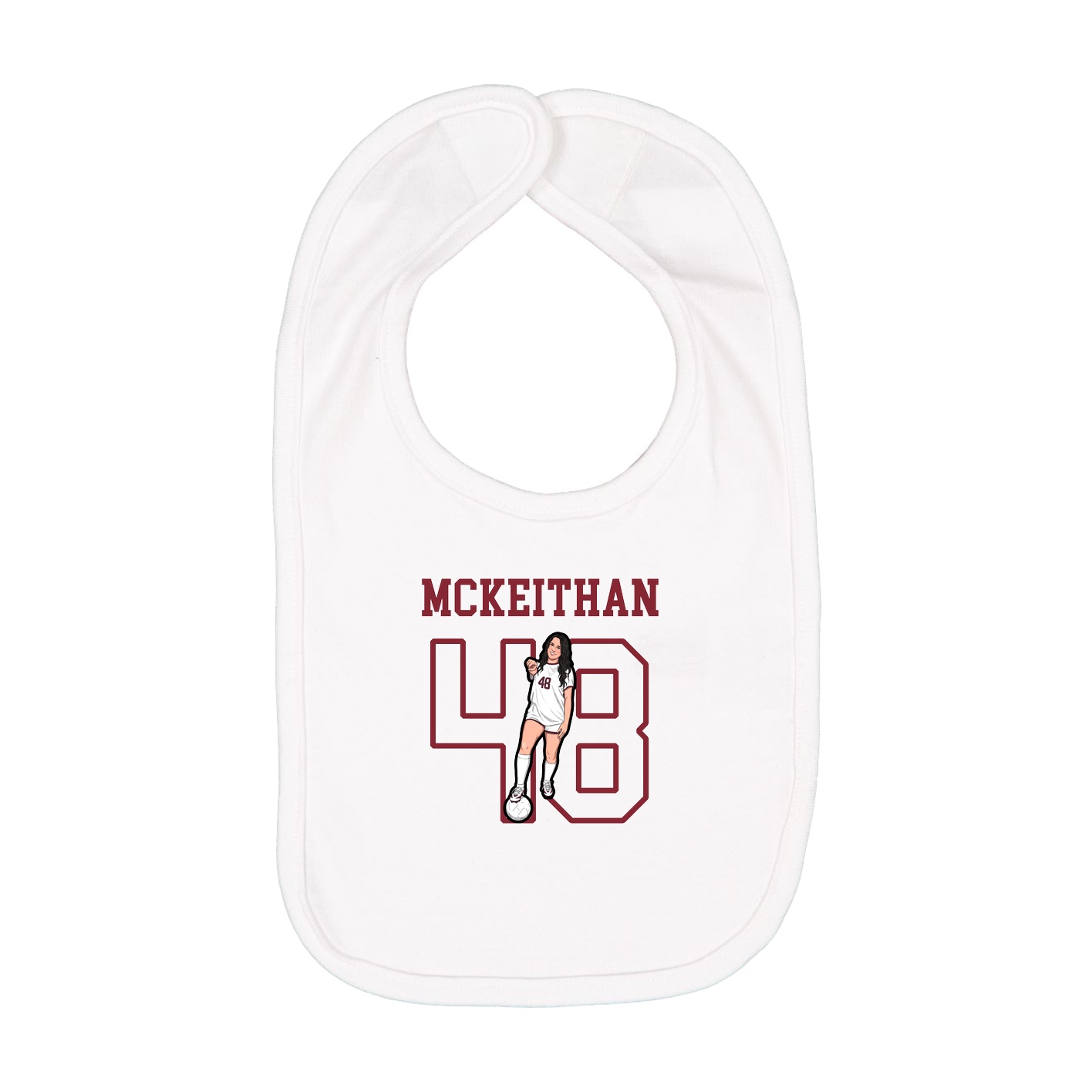 Infant Bib — Shirsey in White