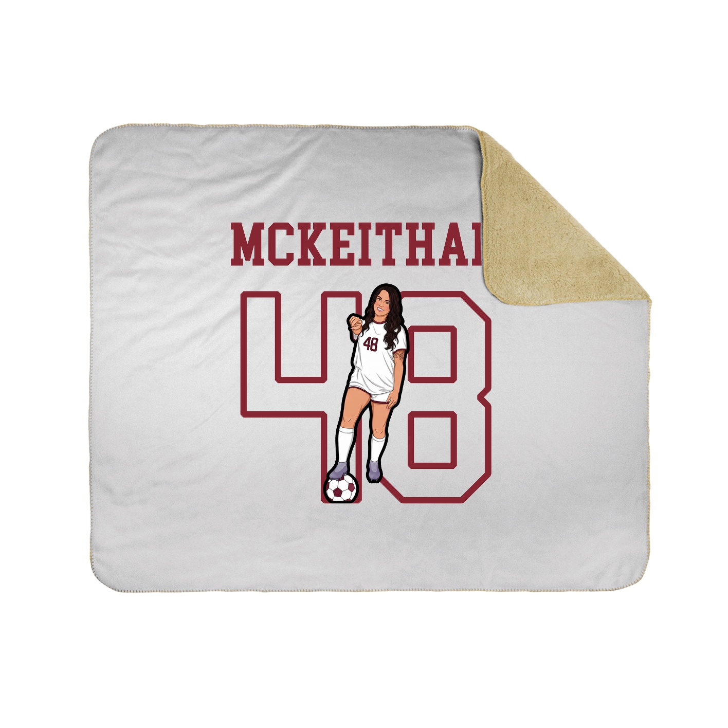 Throw Blanket — Shirsey in White