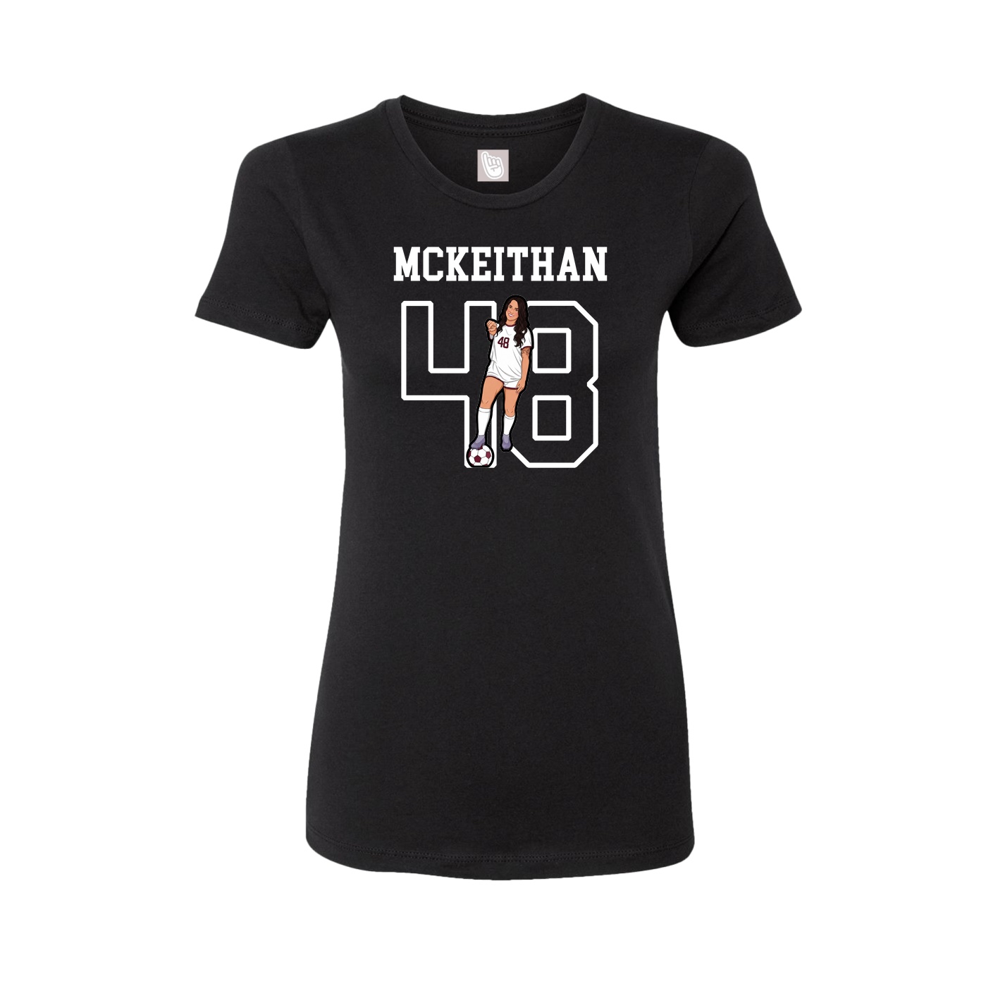 Fitted Women's Tee — Shirsey in Black
