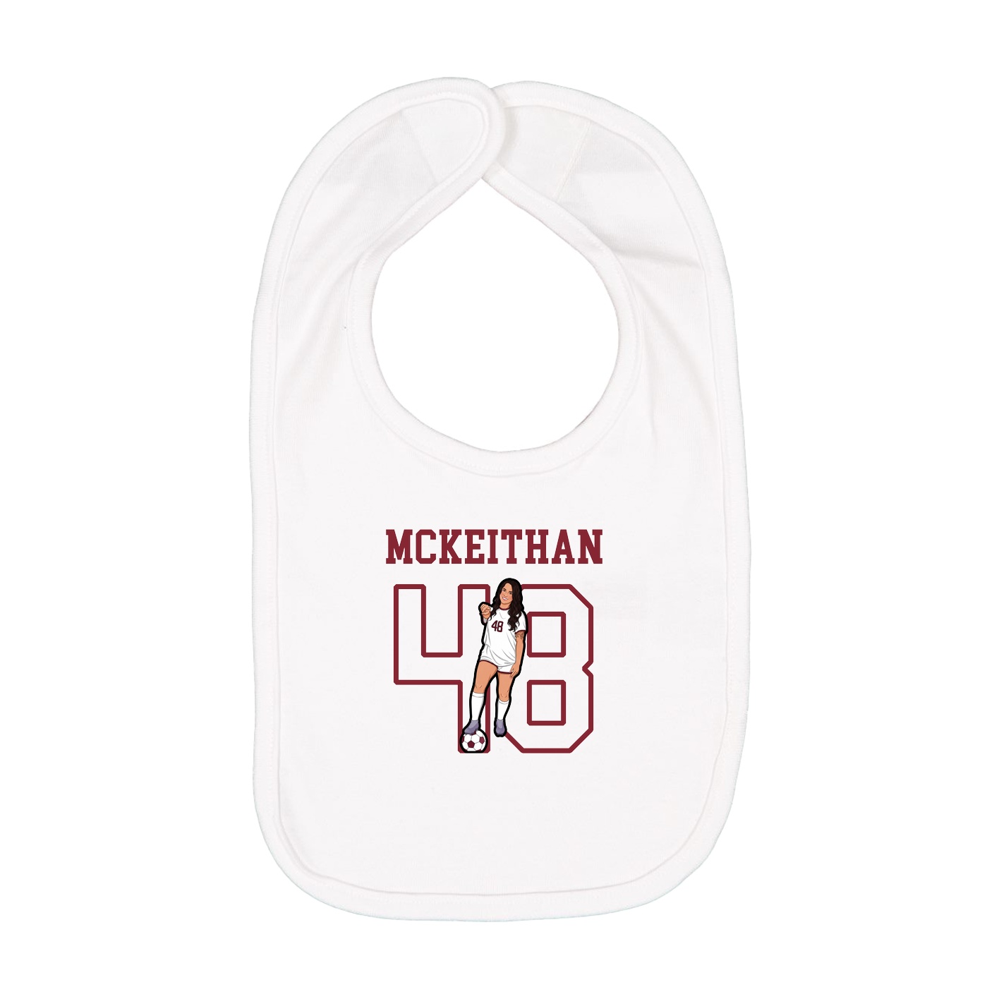 Infant Bib — Shirsey in White