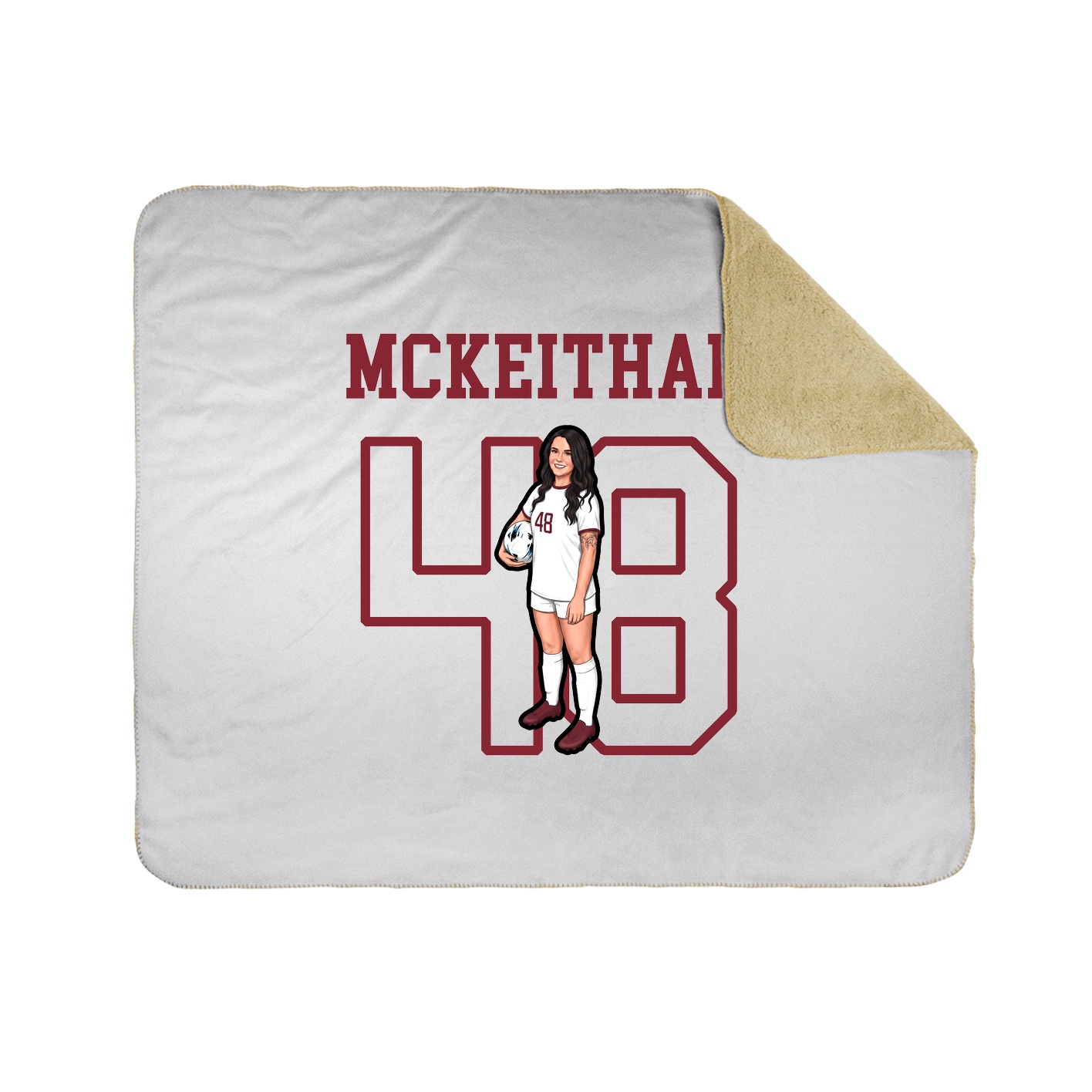 Throw Blanket — Shirsey in White