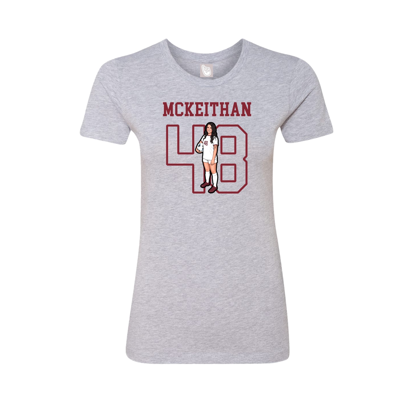 Fitted Women's Tee — Shirsey in Grey