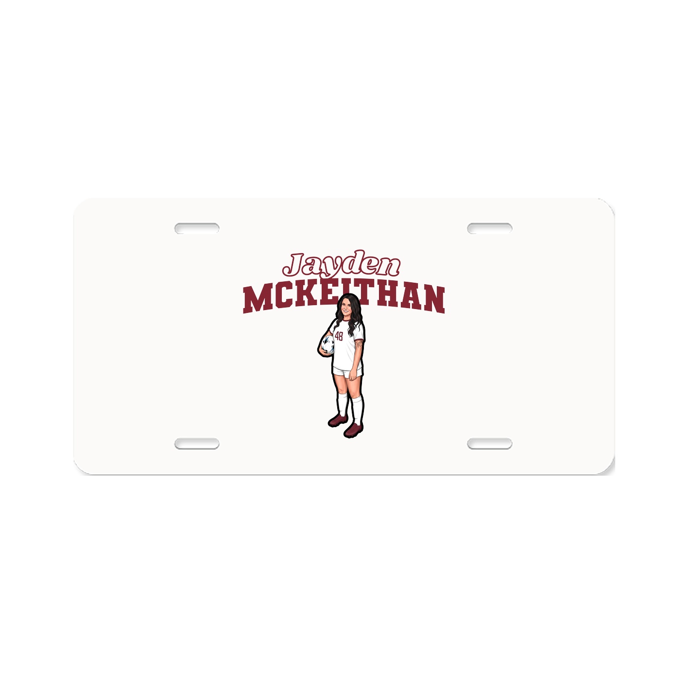License Plate — Name Arch in Classic