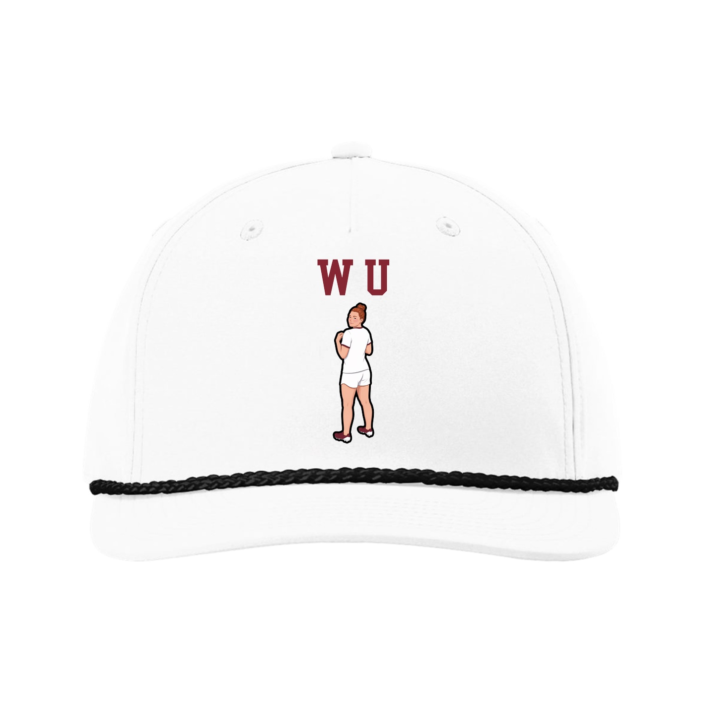 Five-Panel Classic Rope Cap — Shirsey in White