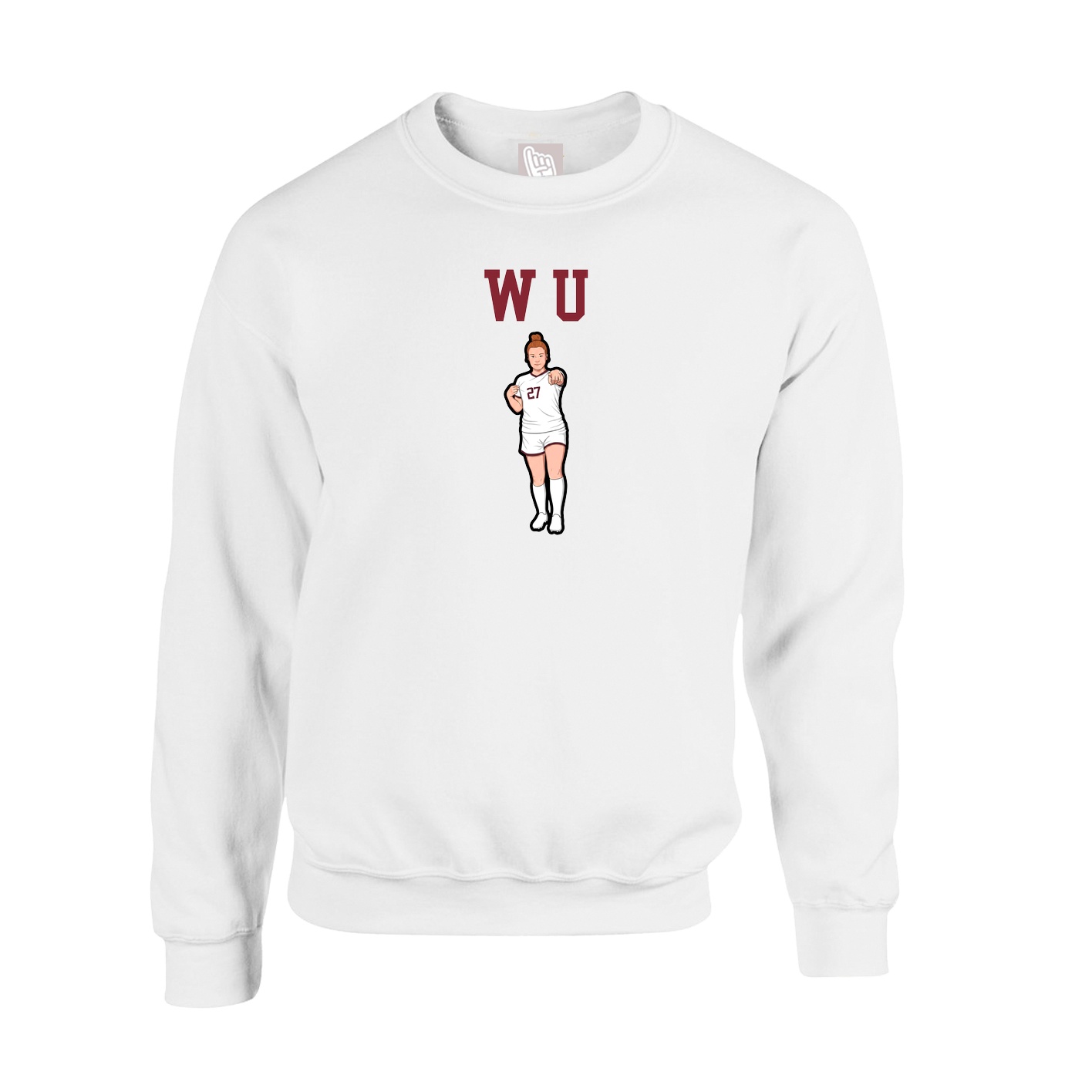 Fleece Crew — Shirsey in White