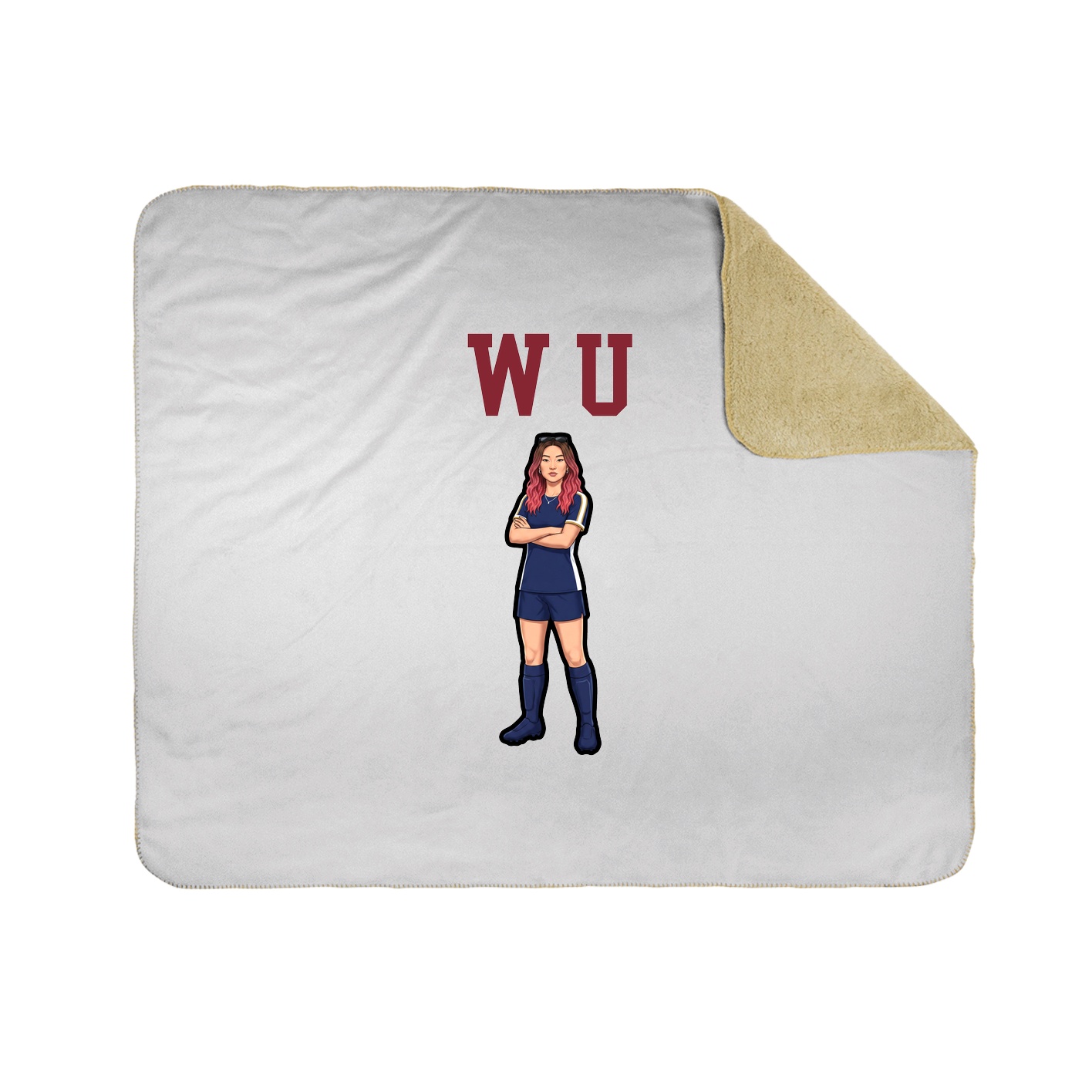 Throw Blanket — Shirsey in White