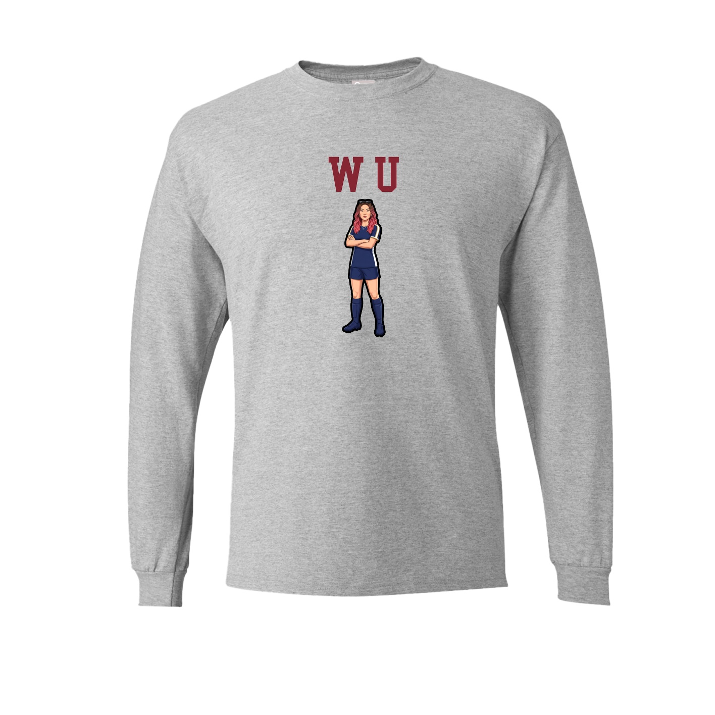 Long Sleeve Tee — Shirsey in Grey