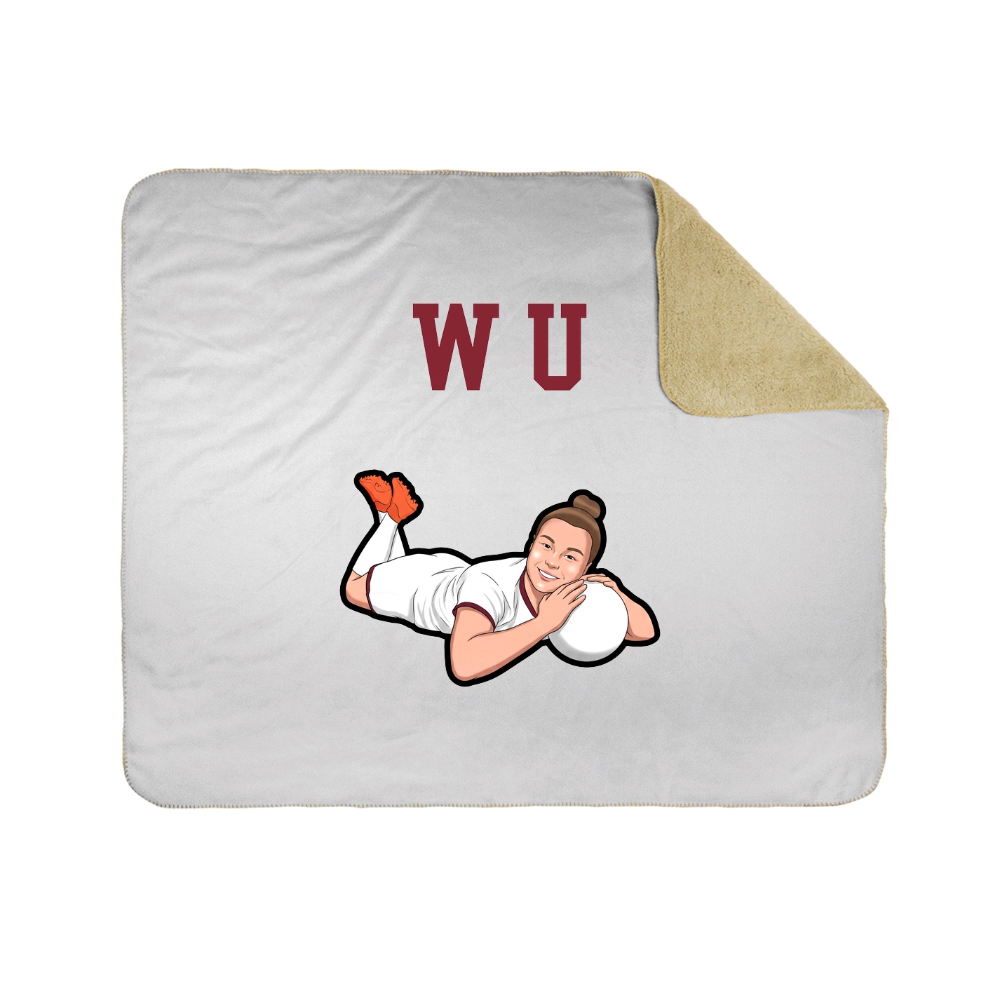 Throw Blanket — Shirsey in White