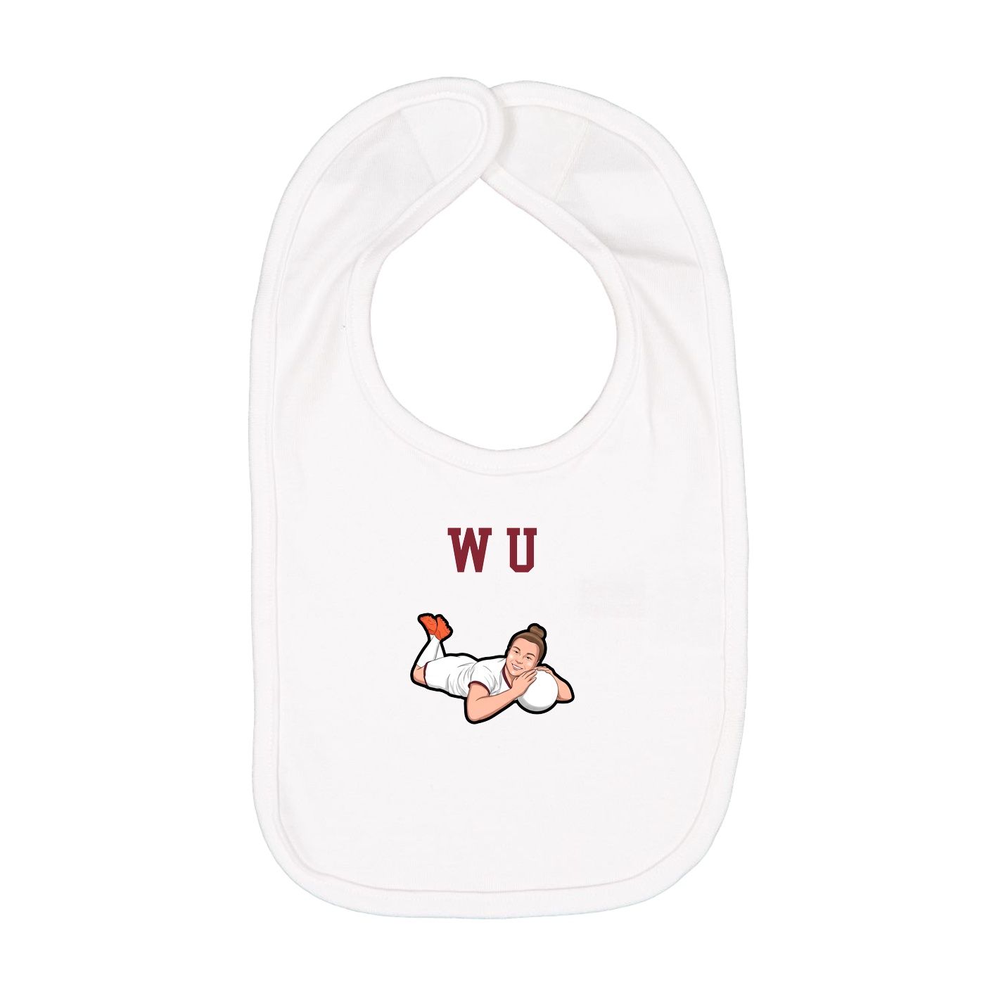 Infant Bib — Shirsey in White