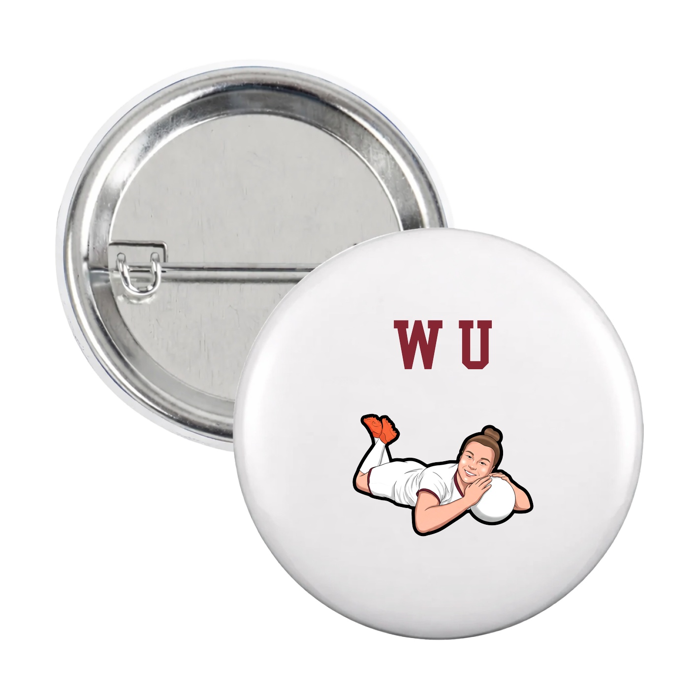 Game Day Button — Shirsey in White