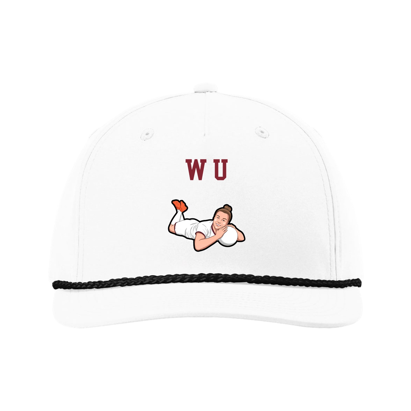 Five-Panel Classic Rope Cap — Shirsey in White
