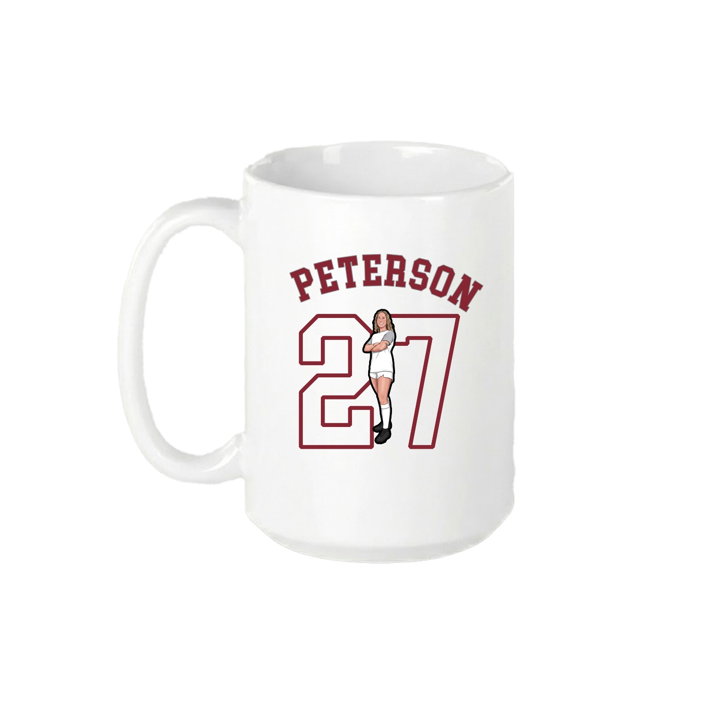 15oz Coffee Mug — Shirsey Arch in White