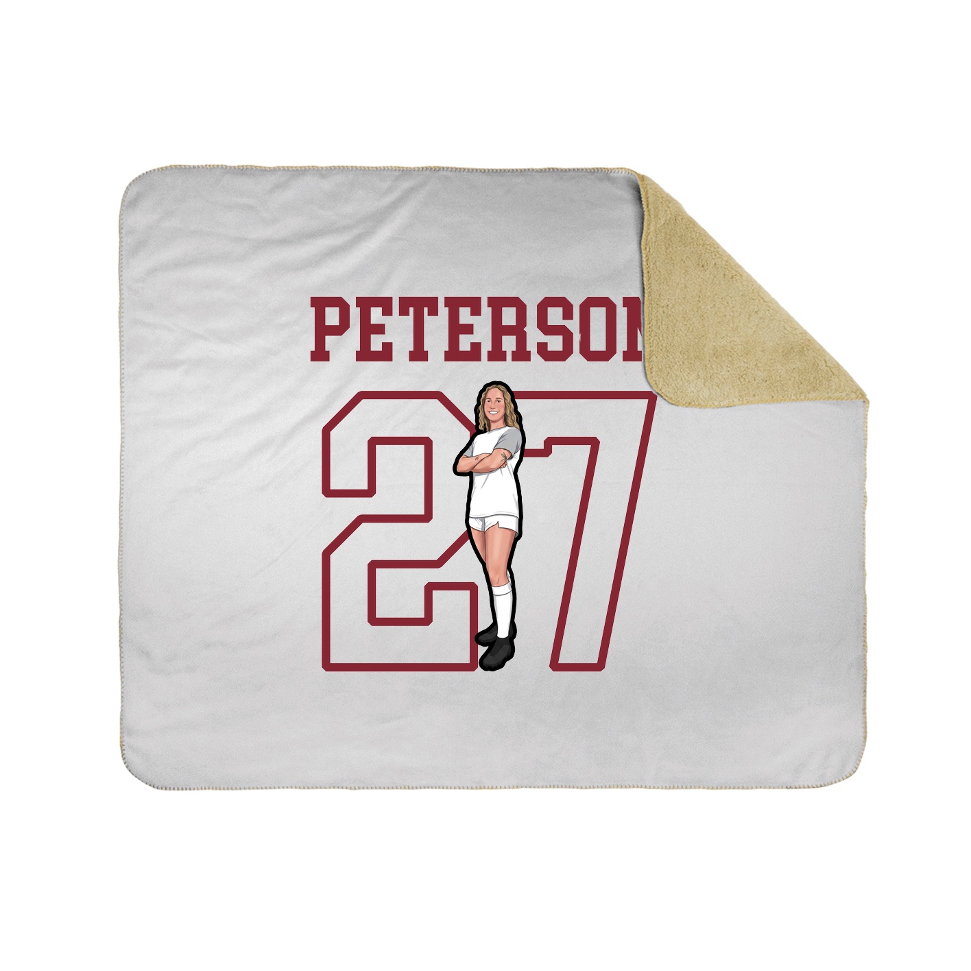 Throw Blanket — Shirsey in White
