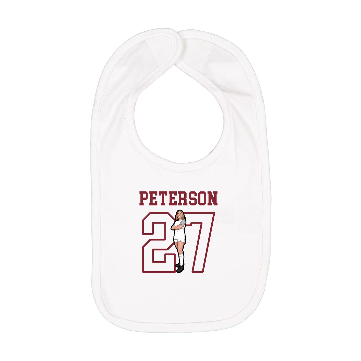 Infant Bib — Shirsey in White
