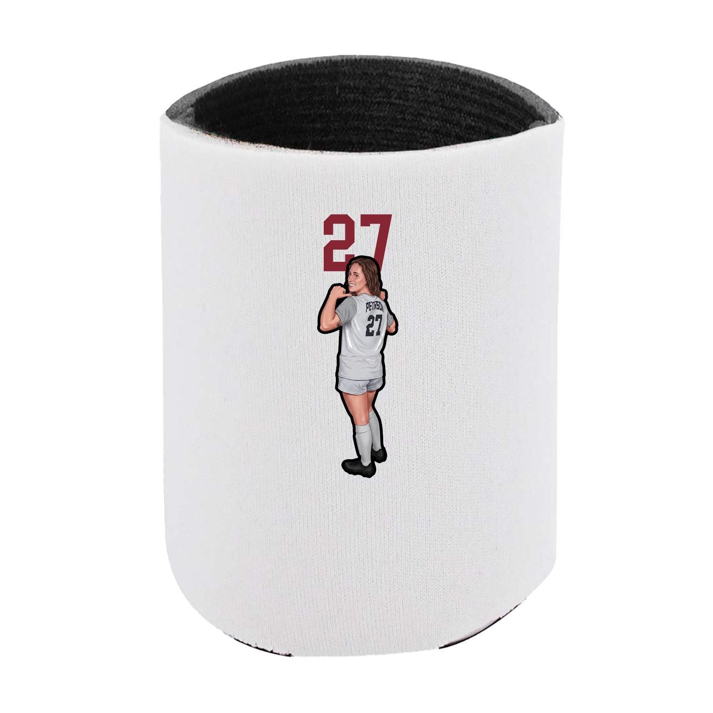 Can Holder — Number Top in White