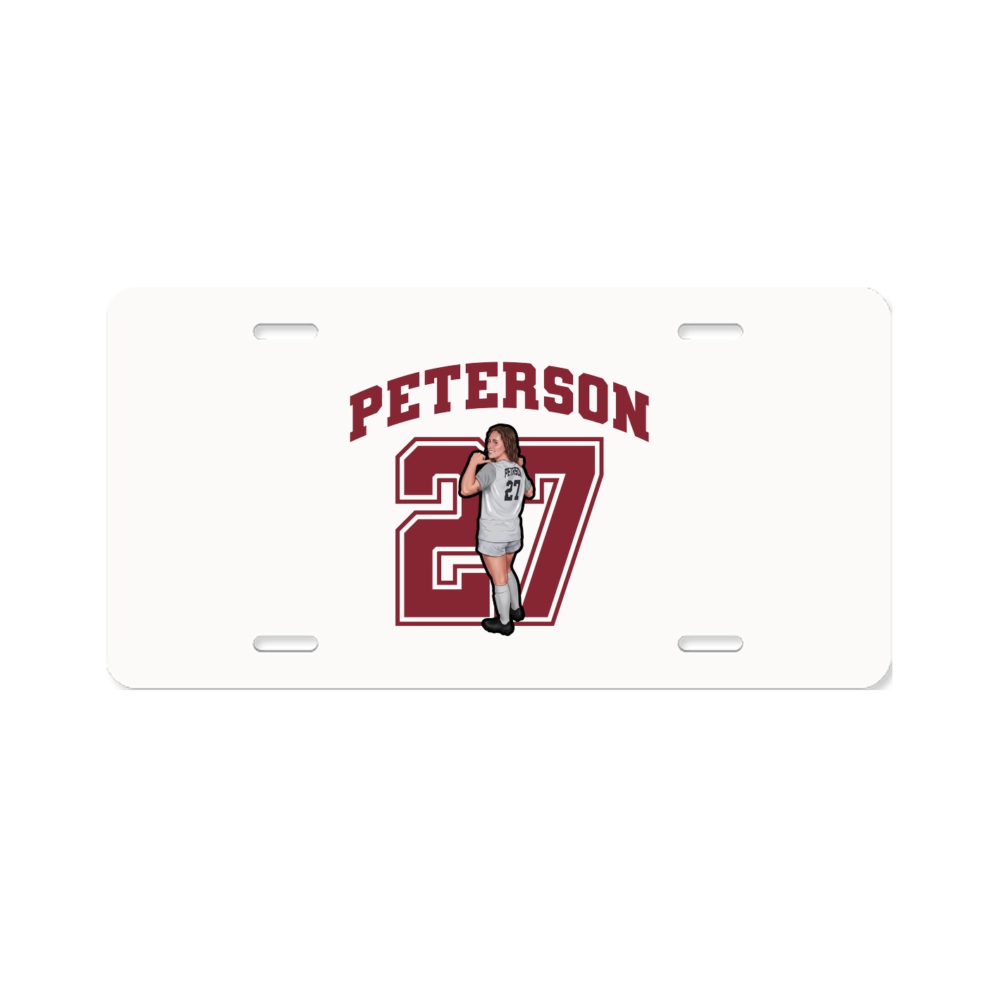 License Plate — Number in Classic