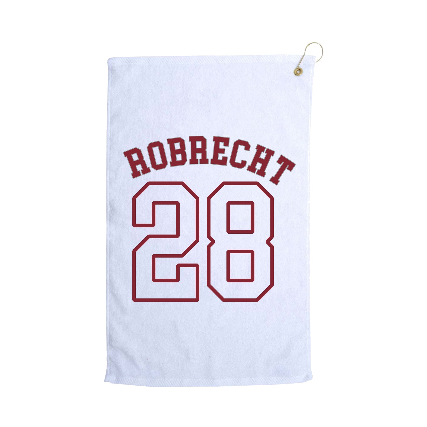 Golf Towel — Shirsey Arch in White