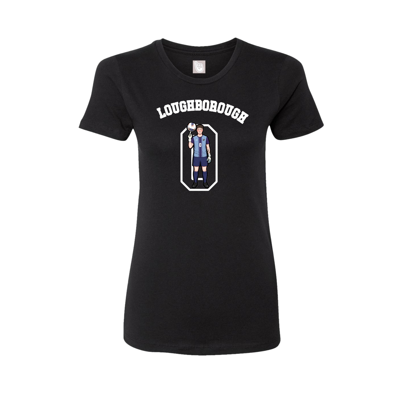 Fitted Women's Tee — Shirsey Arch in Black
