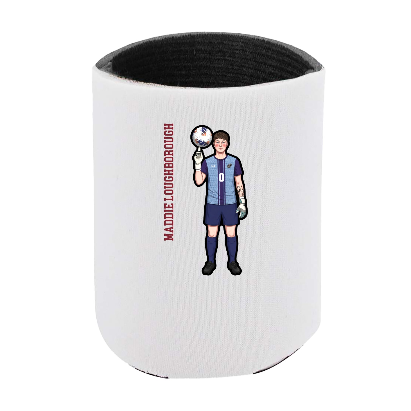 Can Holder — Name Vertical in White