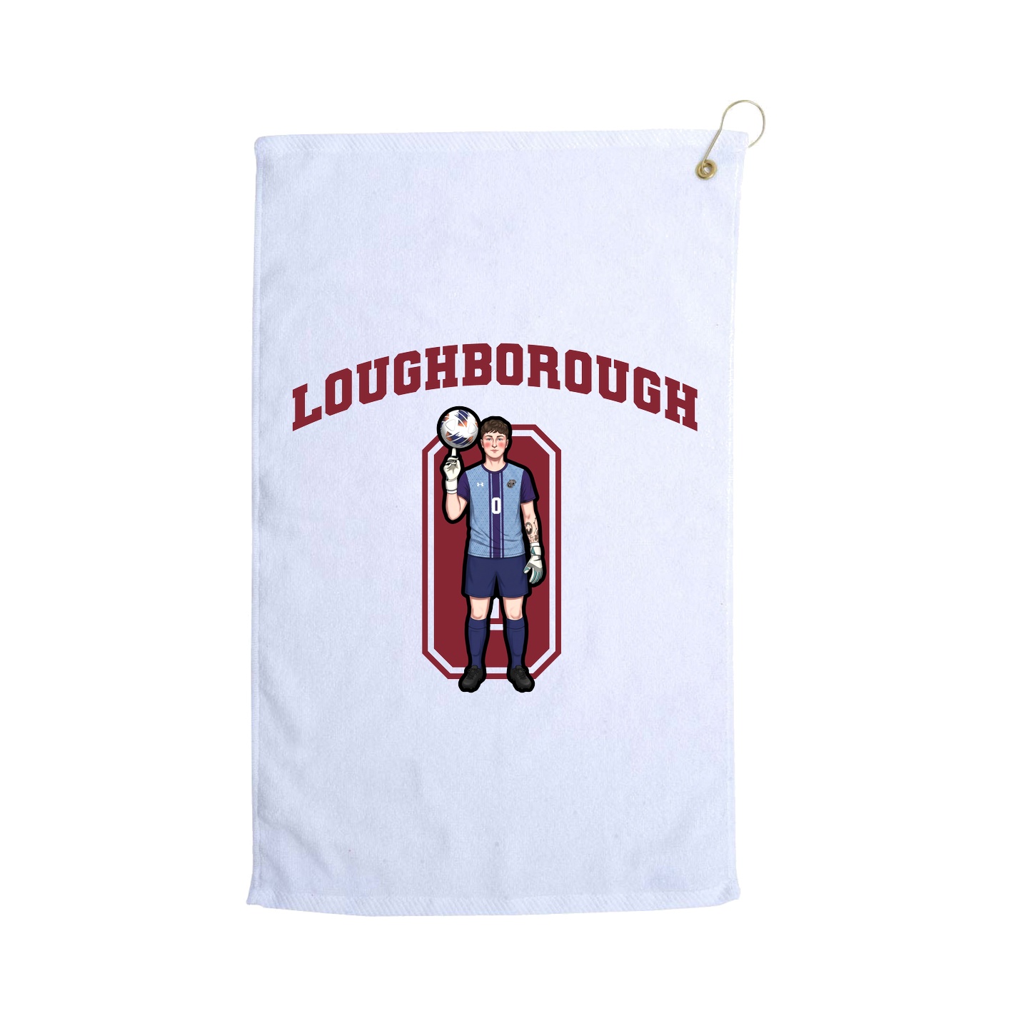Golf Towel — Number in White