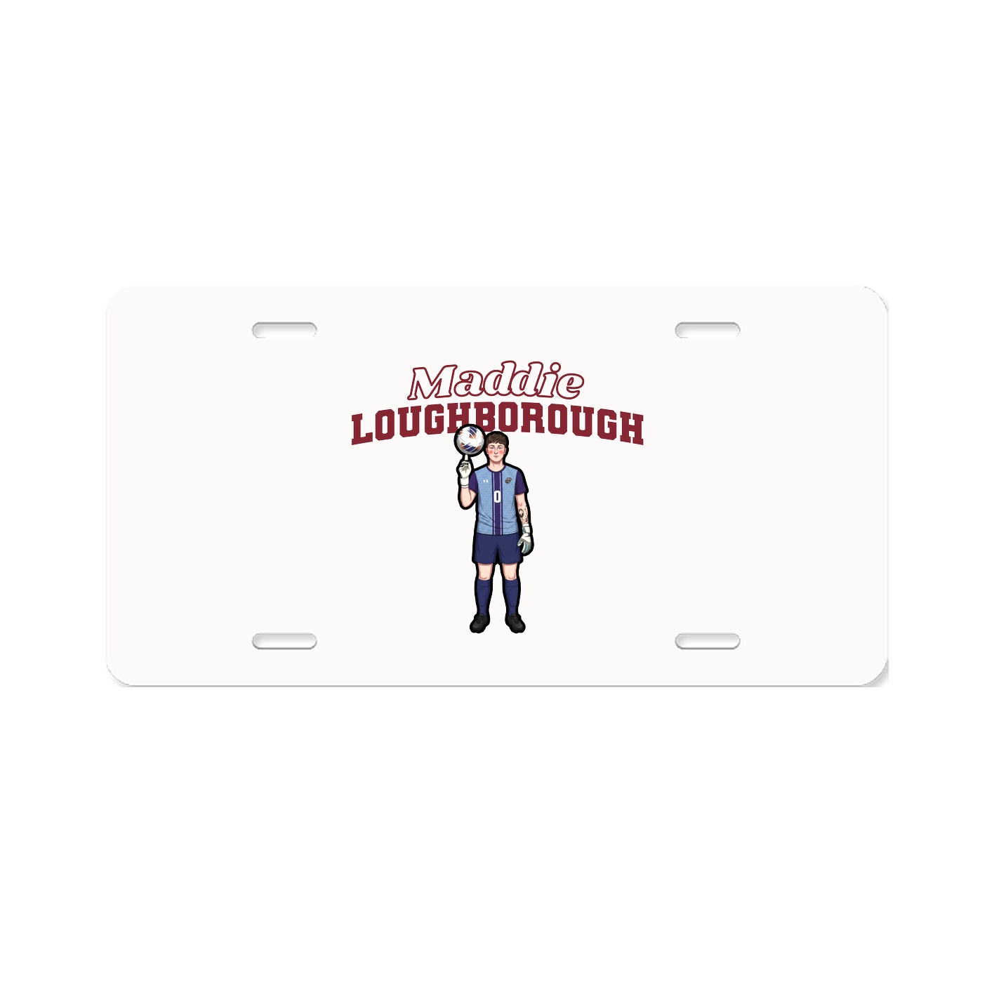 License Plate — Name Arch in Classic