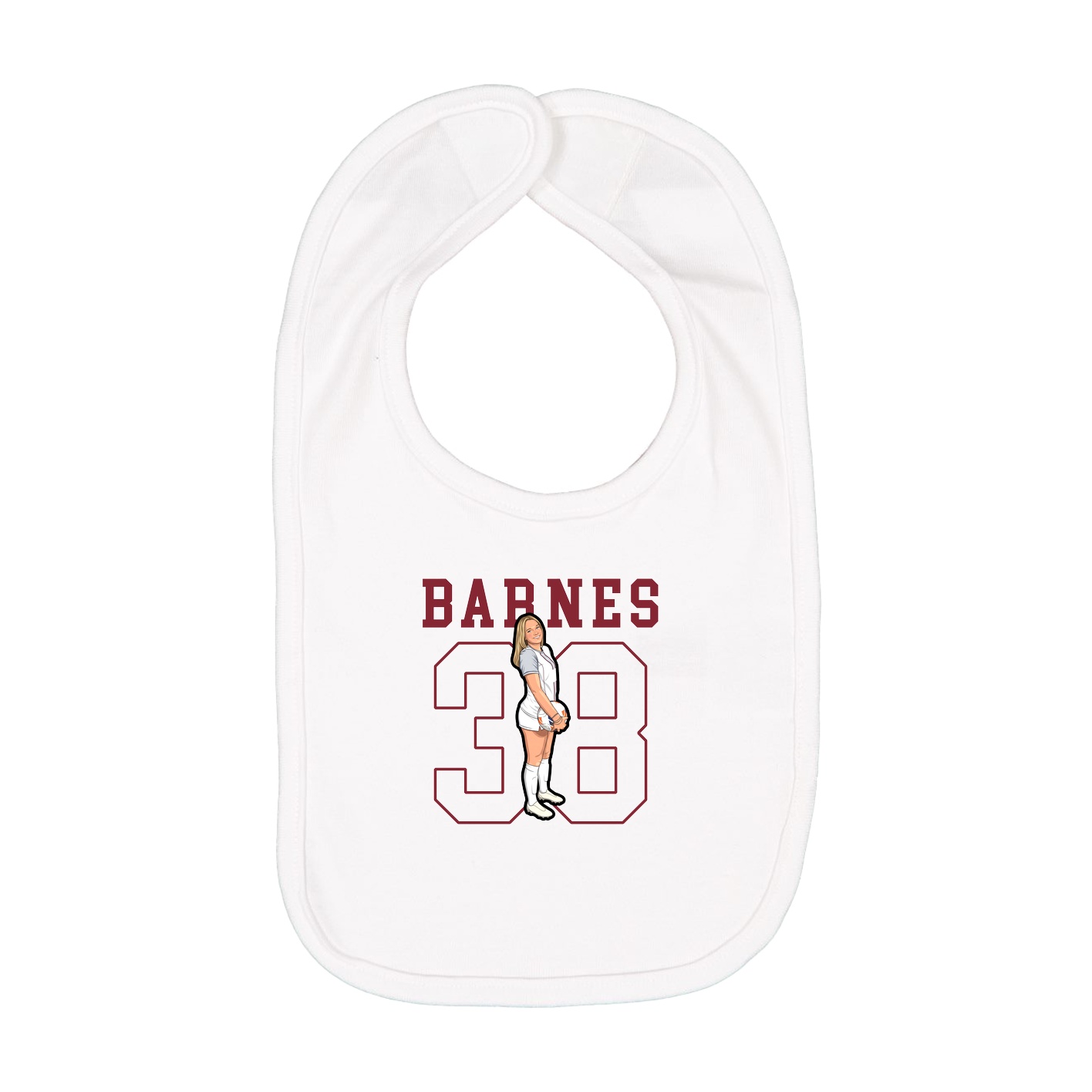 Infant Bib — Shirsey in White