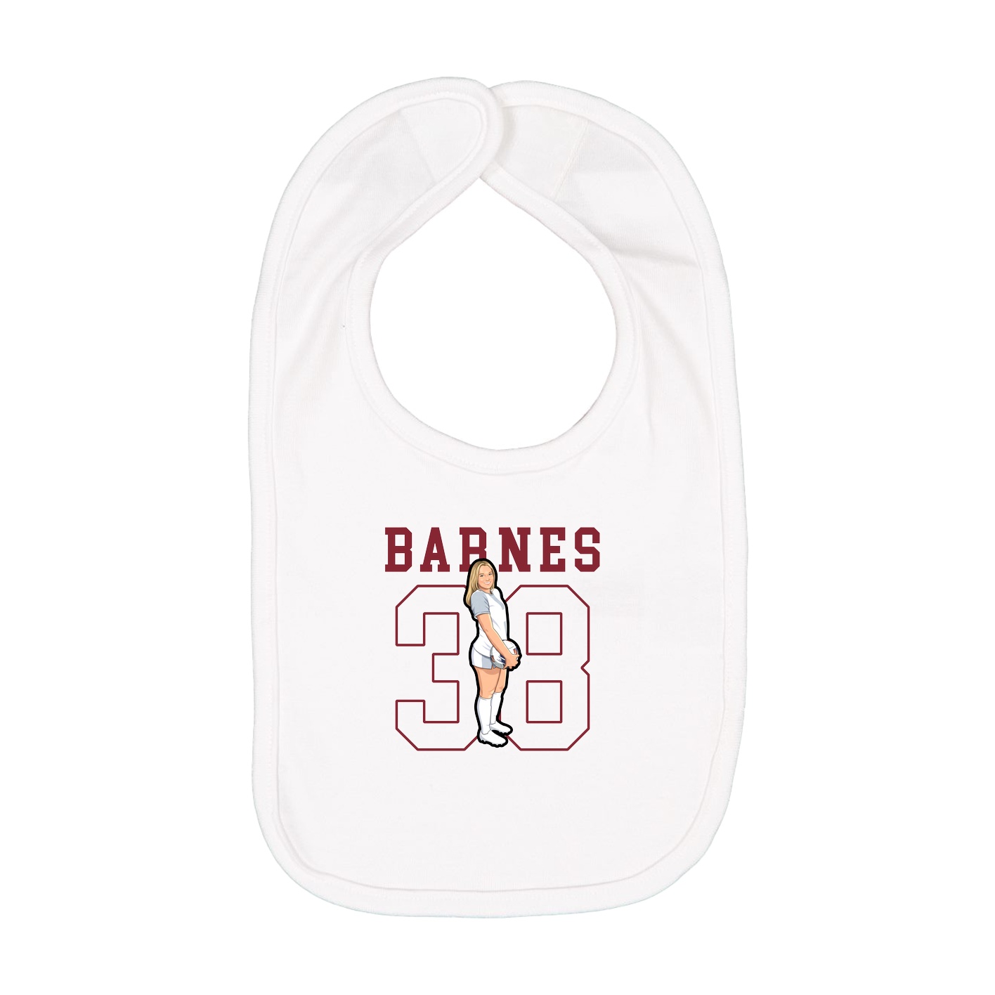 Infant Bib — Shirsey in White