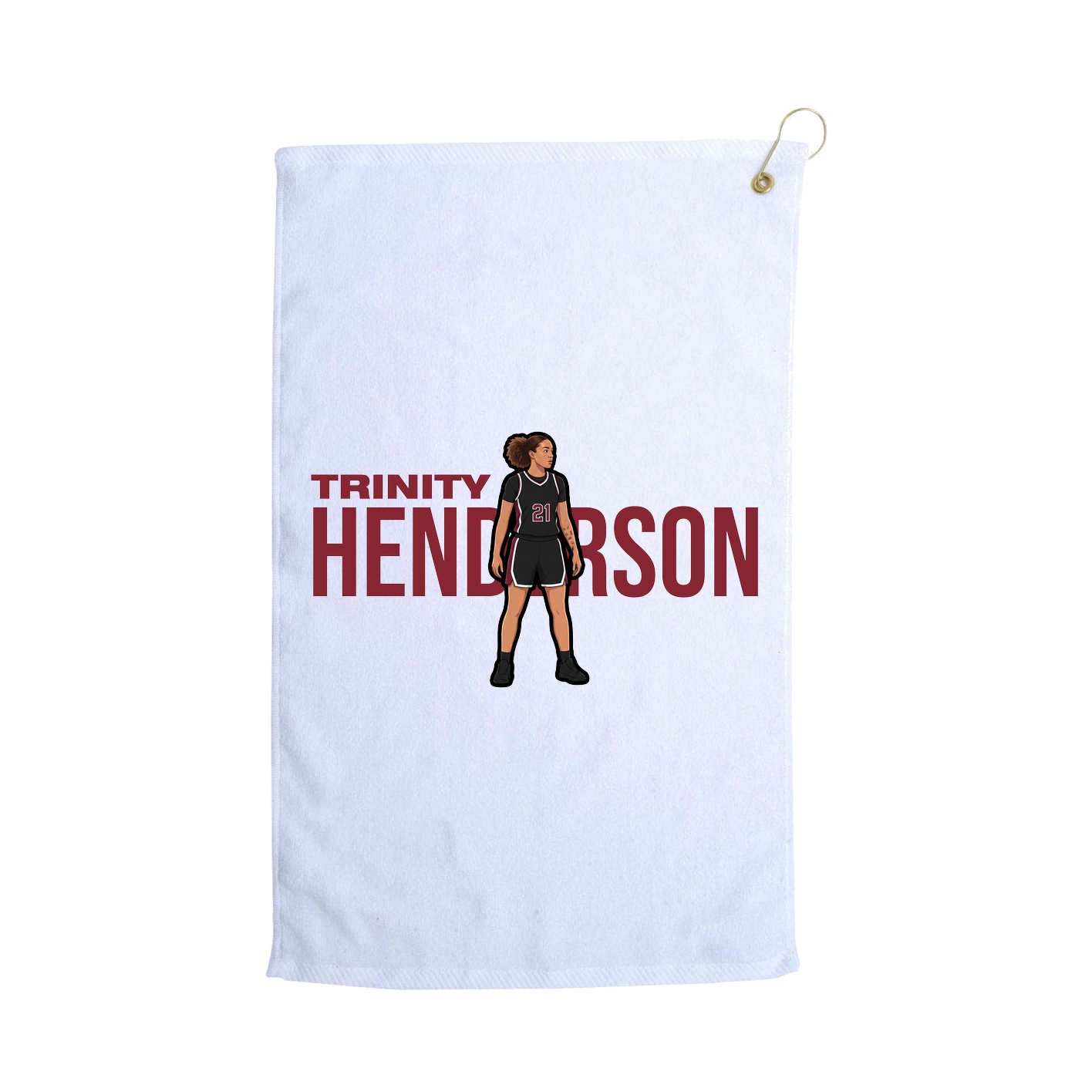 Golf Towel — Player Name in White