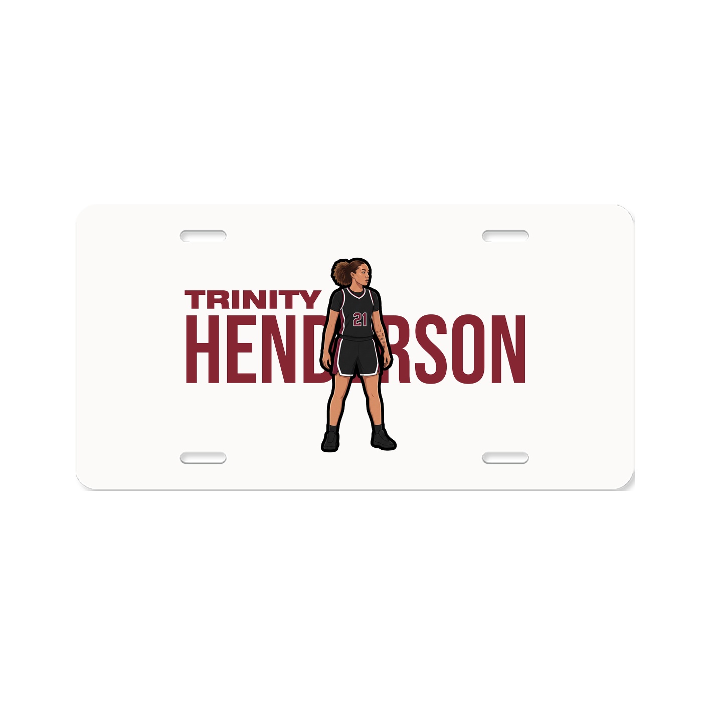 License Plate — Player Name in Classic