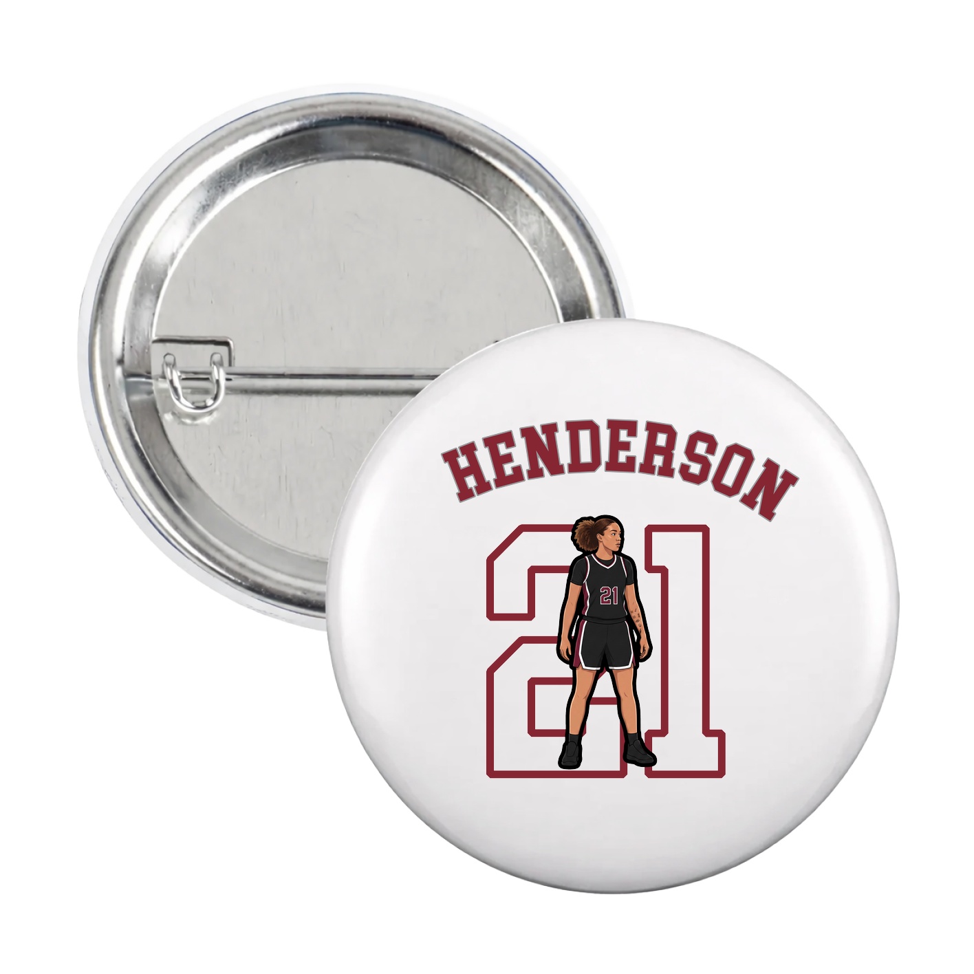Game Day Button — Shirsey Arch in White