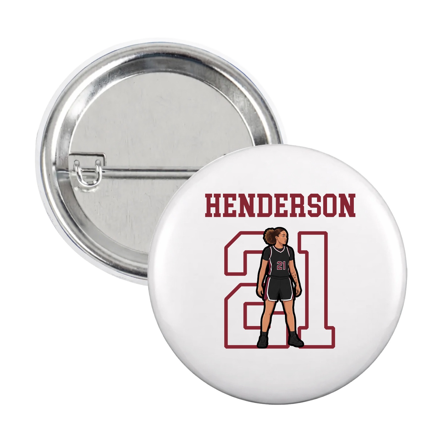 Game Day Button — Shirsey in White