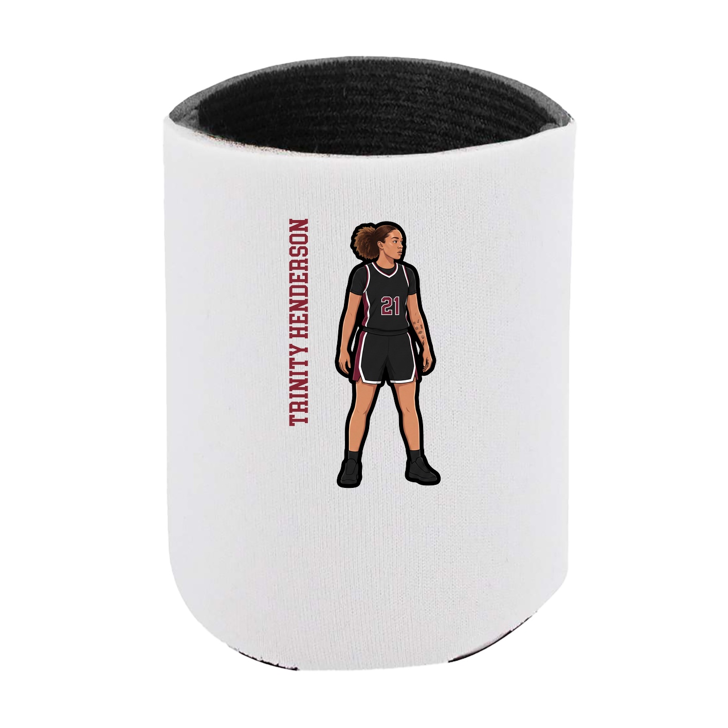Can Holder — Name Vertical in White