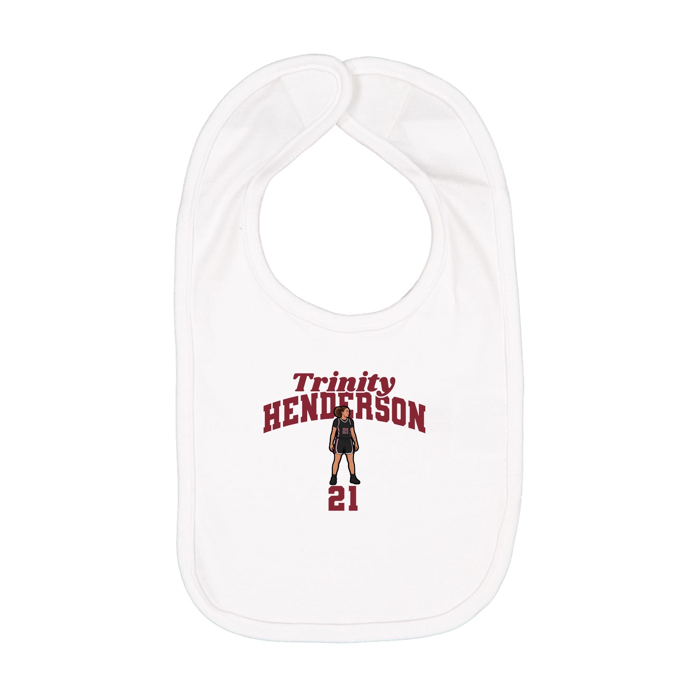 Infant Bib — Signature Arch in White