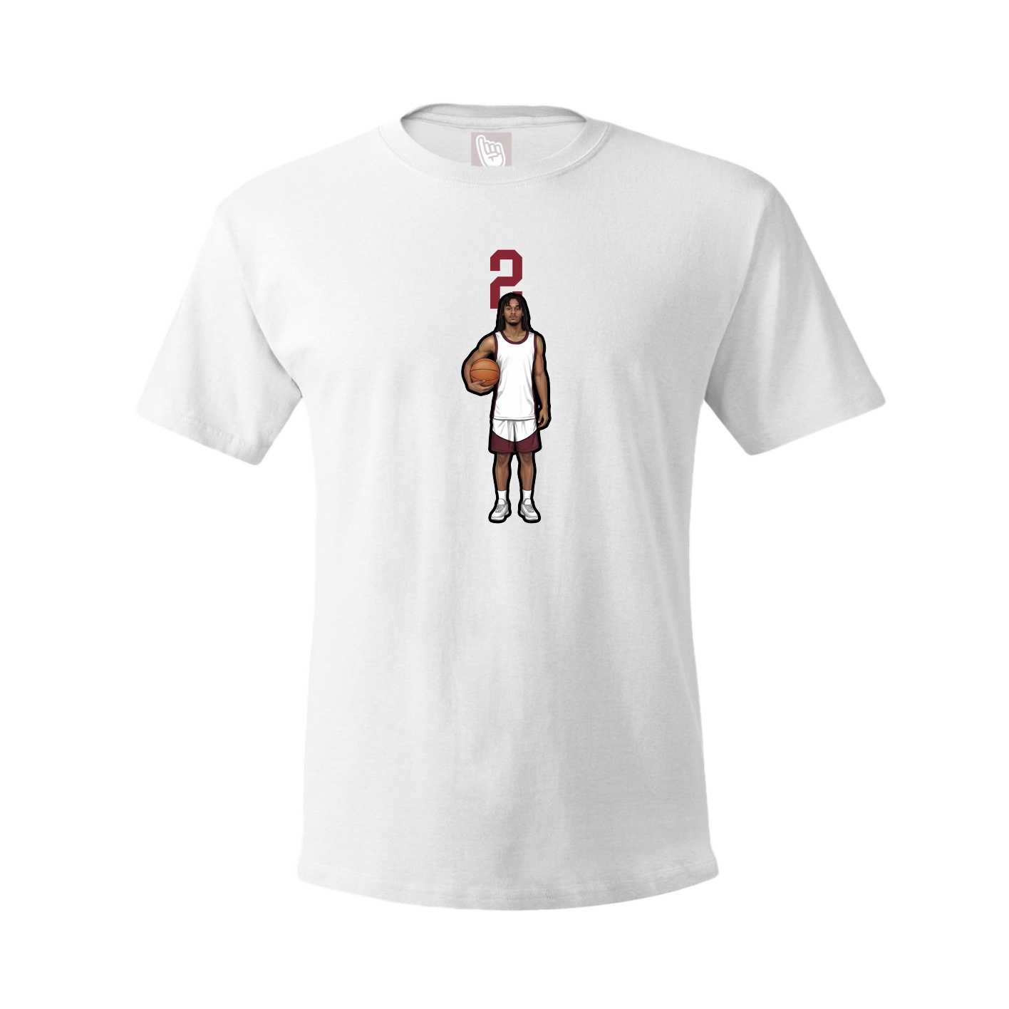 Tee — Number Top in White