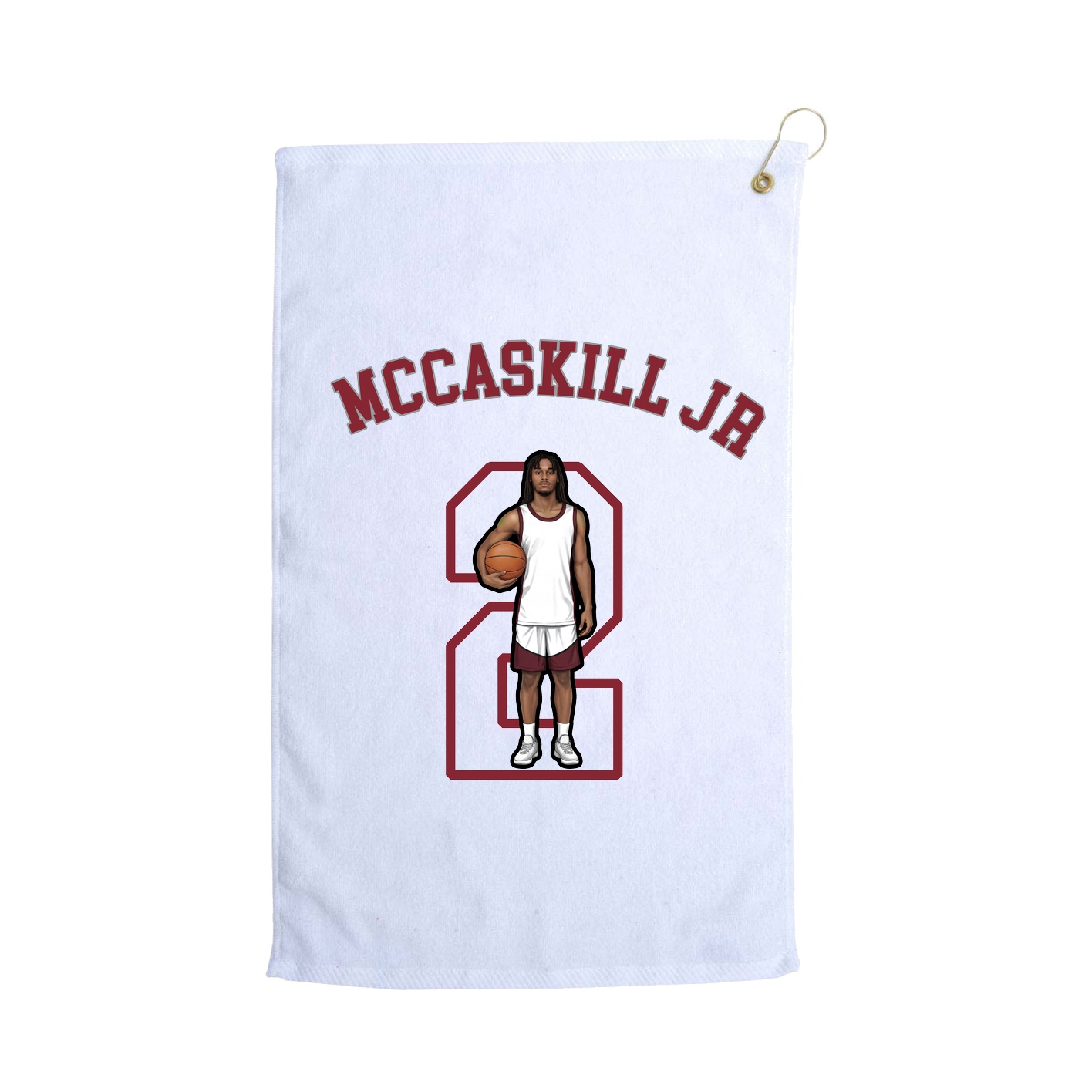 Golf Towel — Shirsey Arch in White