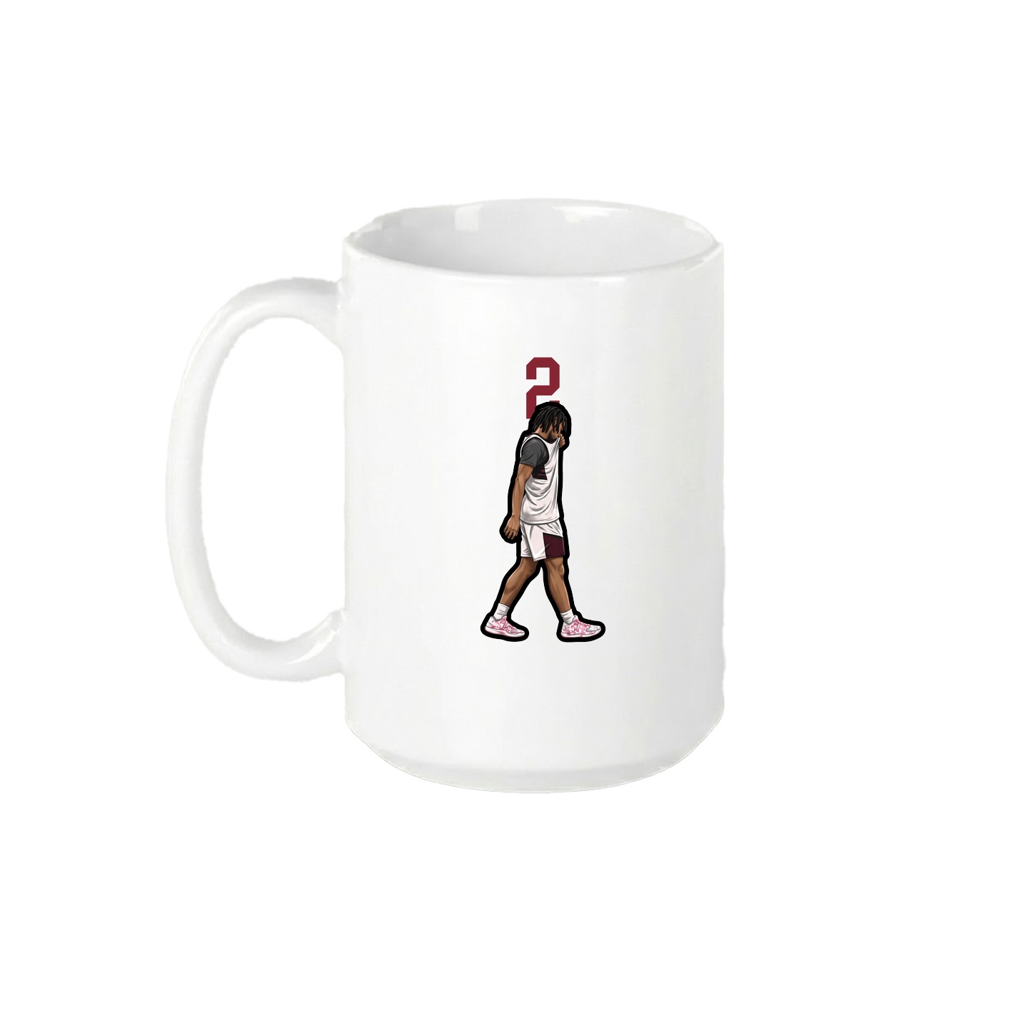 15oz Coffee Mug — Number Top in White
